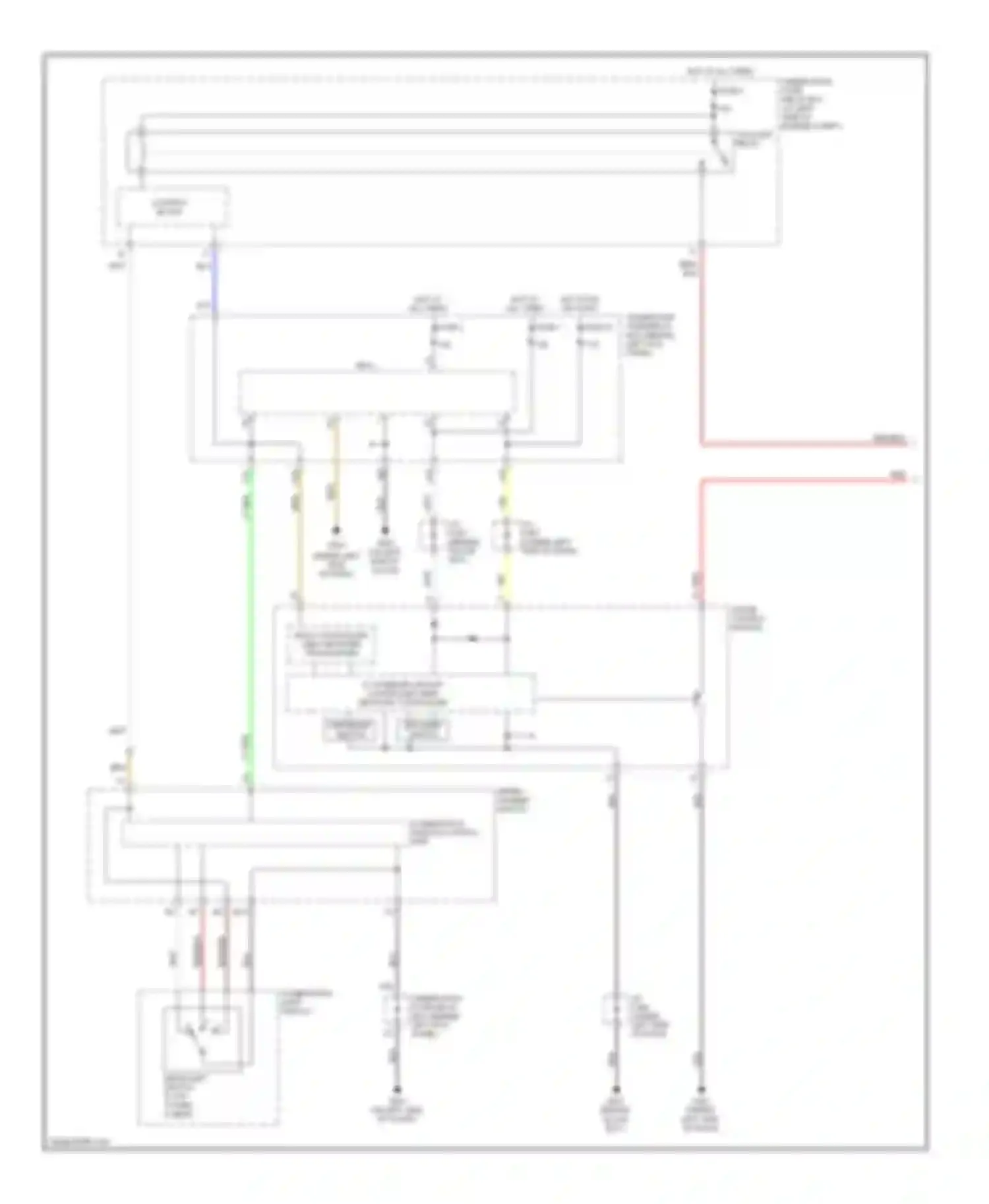 Accord Honda VII facelift (2005-2008): Instrument illumination circuit, hybrid (1 of 2)