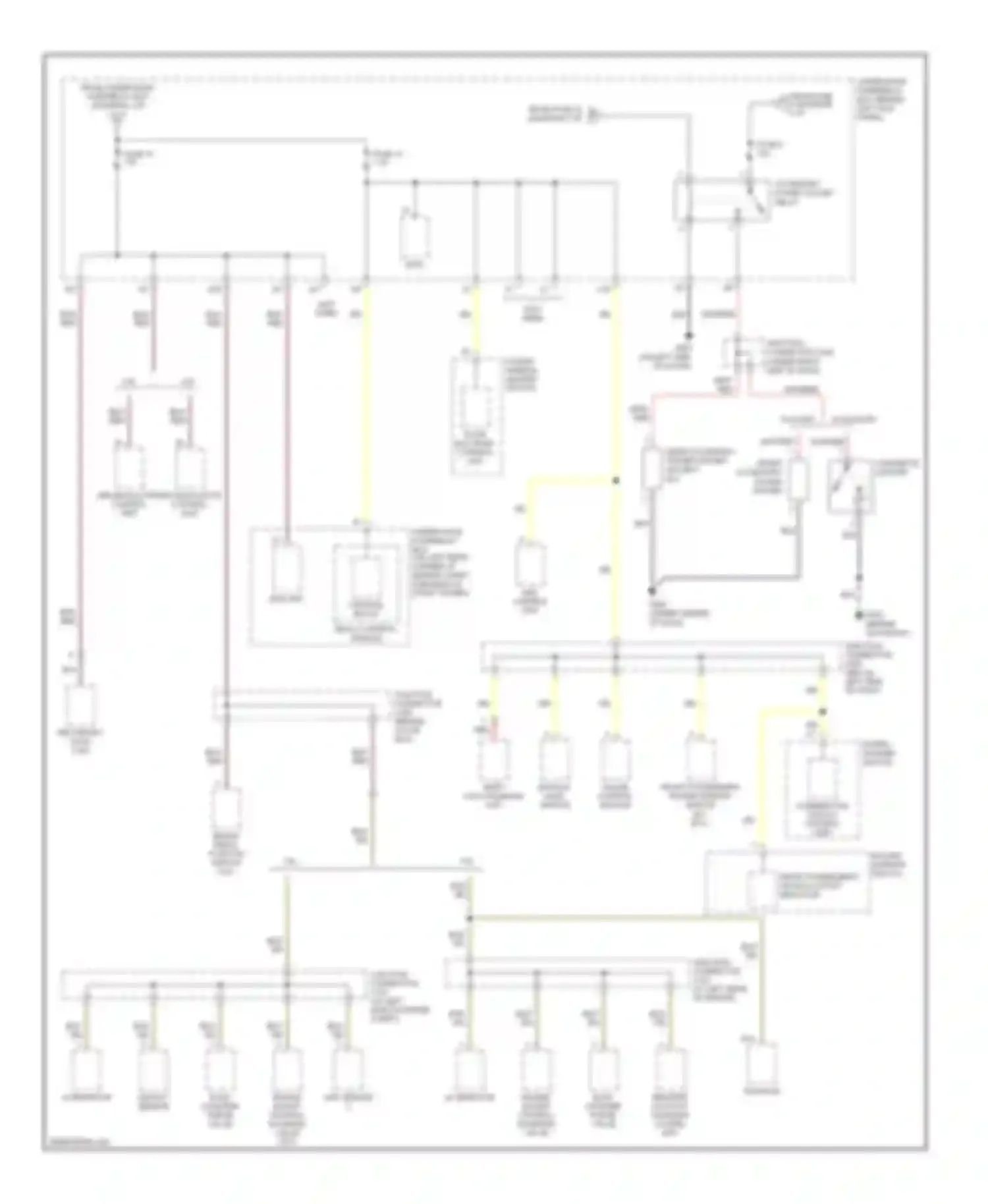 Accord Honda VII facelift (2005-2008): Power distribution circuit, except hybrid (4 of 4)