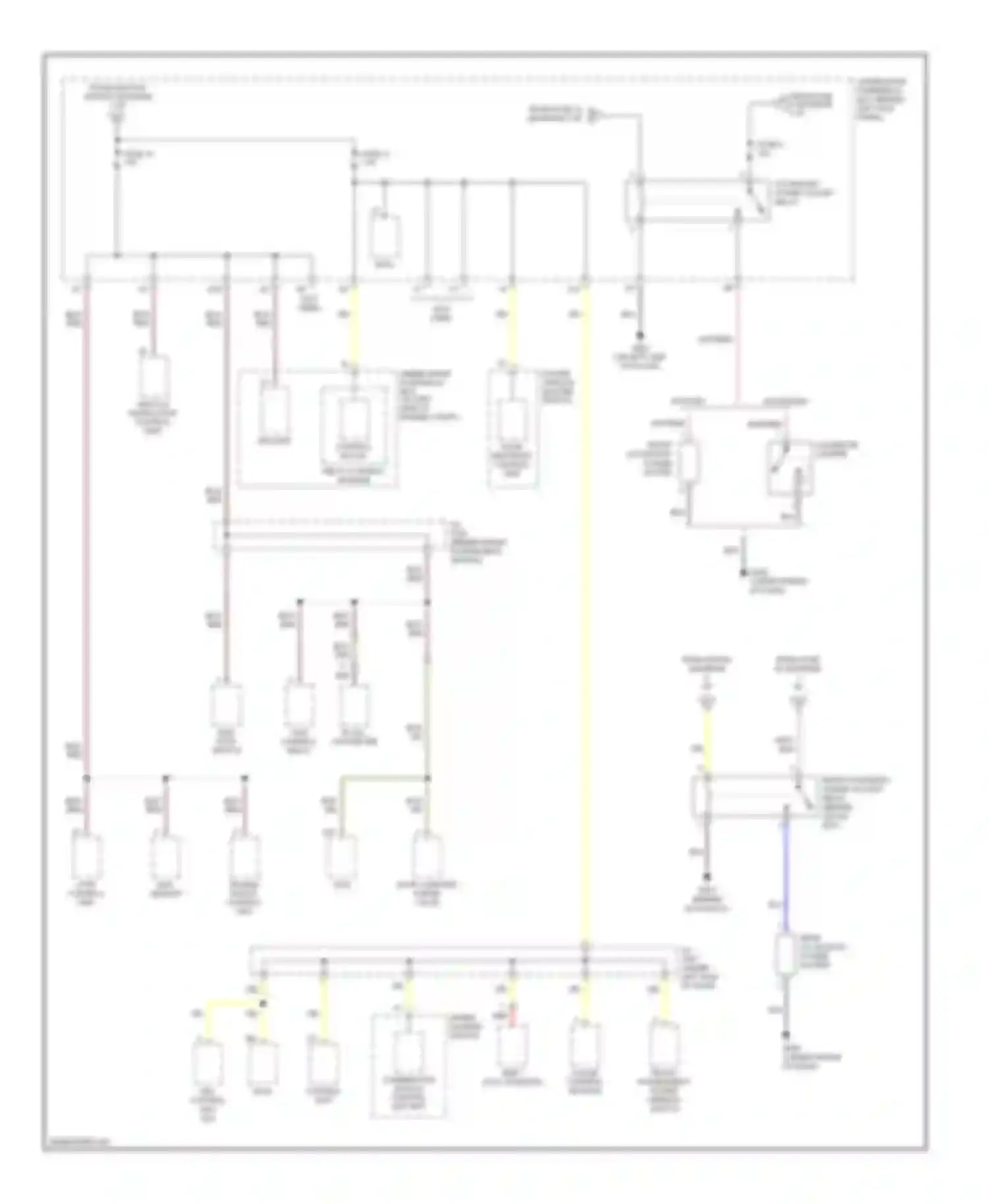 Accord Honda VII facelift (2005-2008): Power distribution circuit, hybrid (4 of 5)