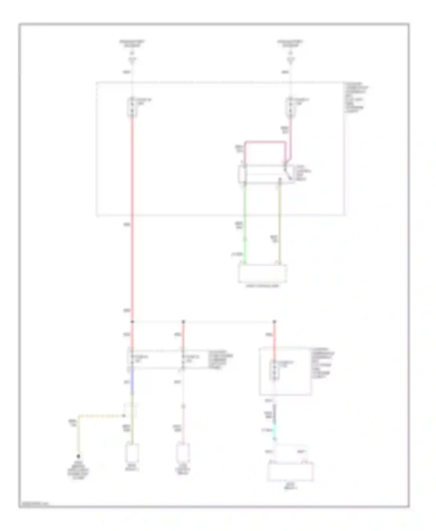 Accord Honda VII facelift (2005-2008): Power distribution circuit, hybrid (5 of 5)