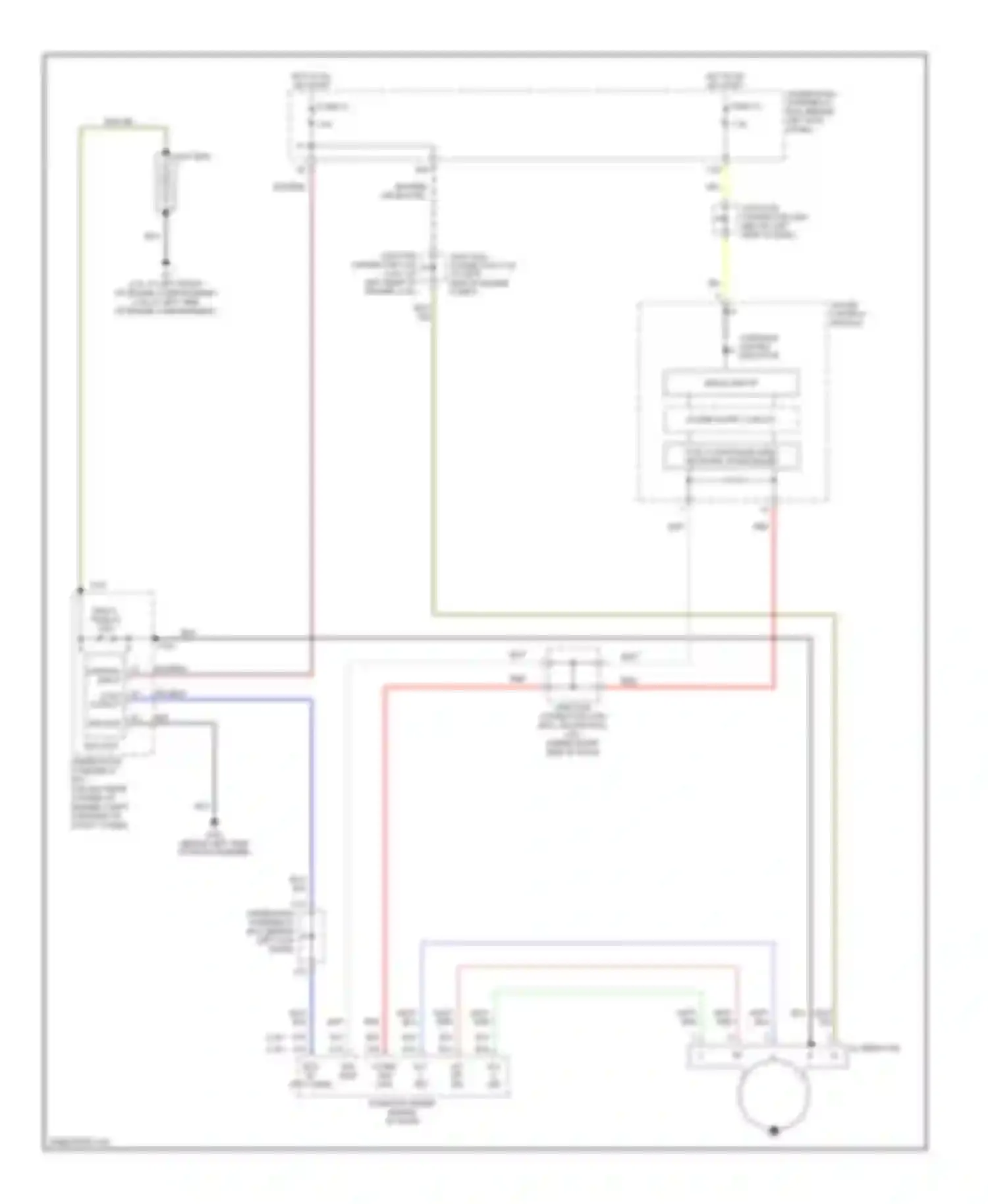 Accord Honda VII facelift (2005-2008): Charging circuit