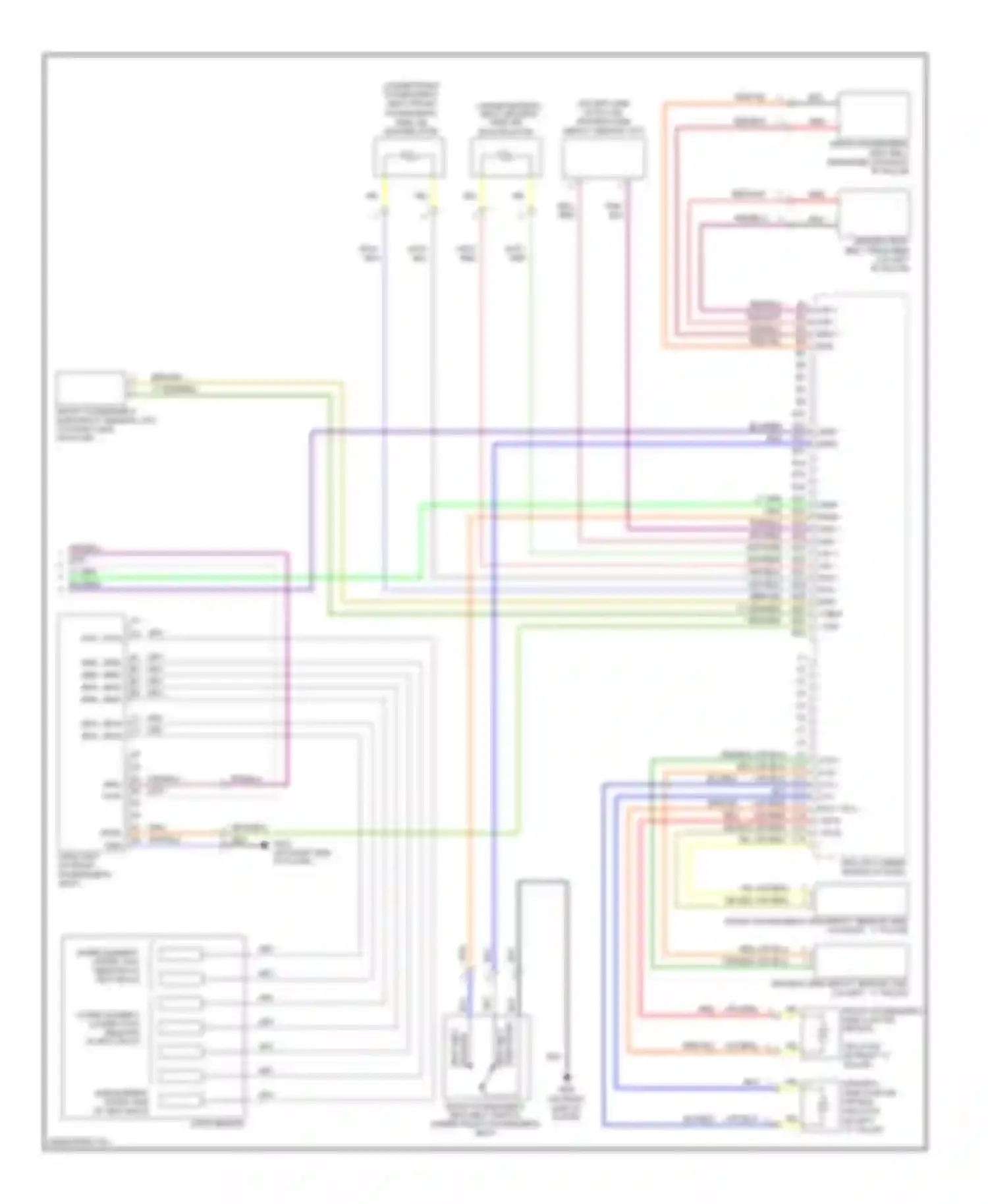Accord Honda VII facelift (2005-2008): Supplemental restraints circuit, hybrid (2 of 2)