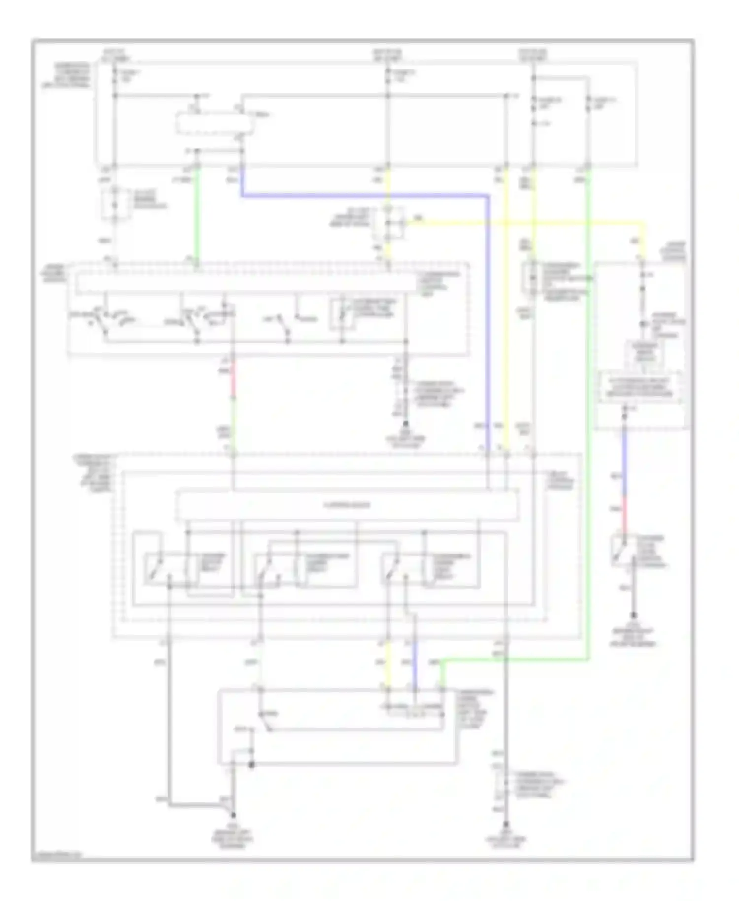 Accord Honda VII facelift (2005-2008): Wiper/washer circuit, hybrid