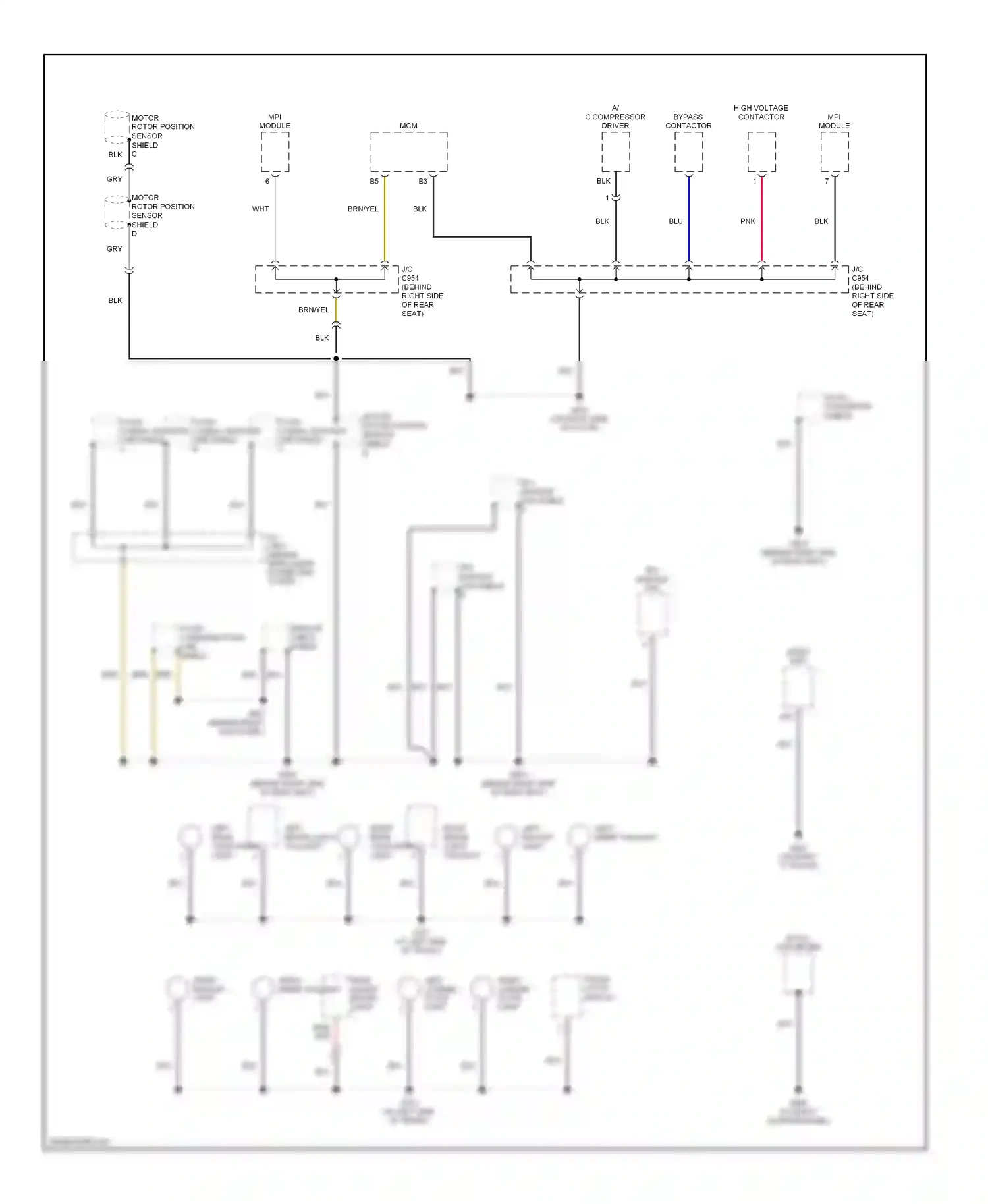 Wiring diagram a/c compressor driver for Honda Accord VII facelift (2005-2008) (1 of 1)