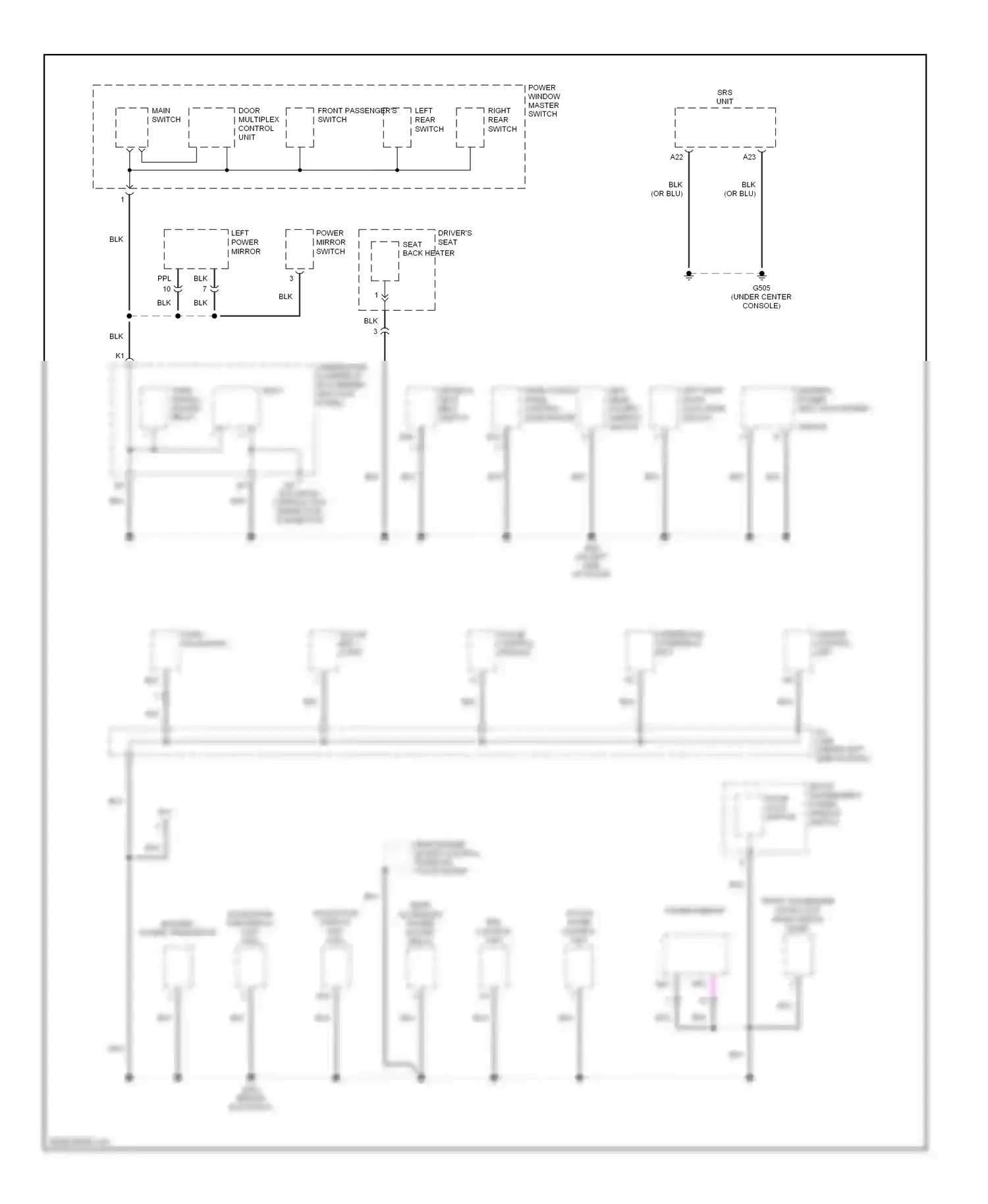 Wiring diagram active noise control unit for Honda Accord VII facelift (2005-2008) (2 of 2)