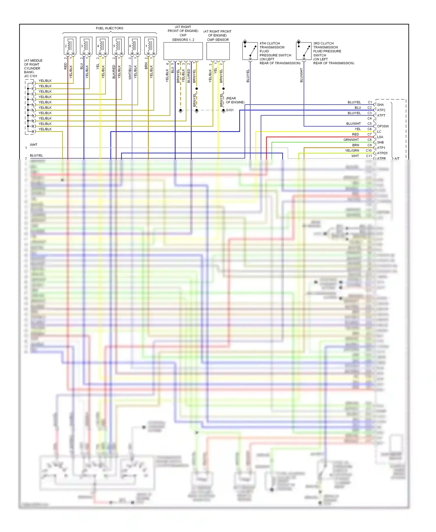 Wiring diagram barometer sensor for Honda Accord VII facelift (2005-2008) (2 of 3)