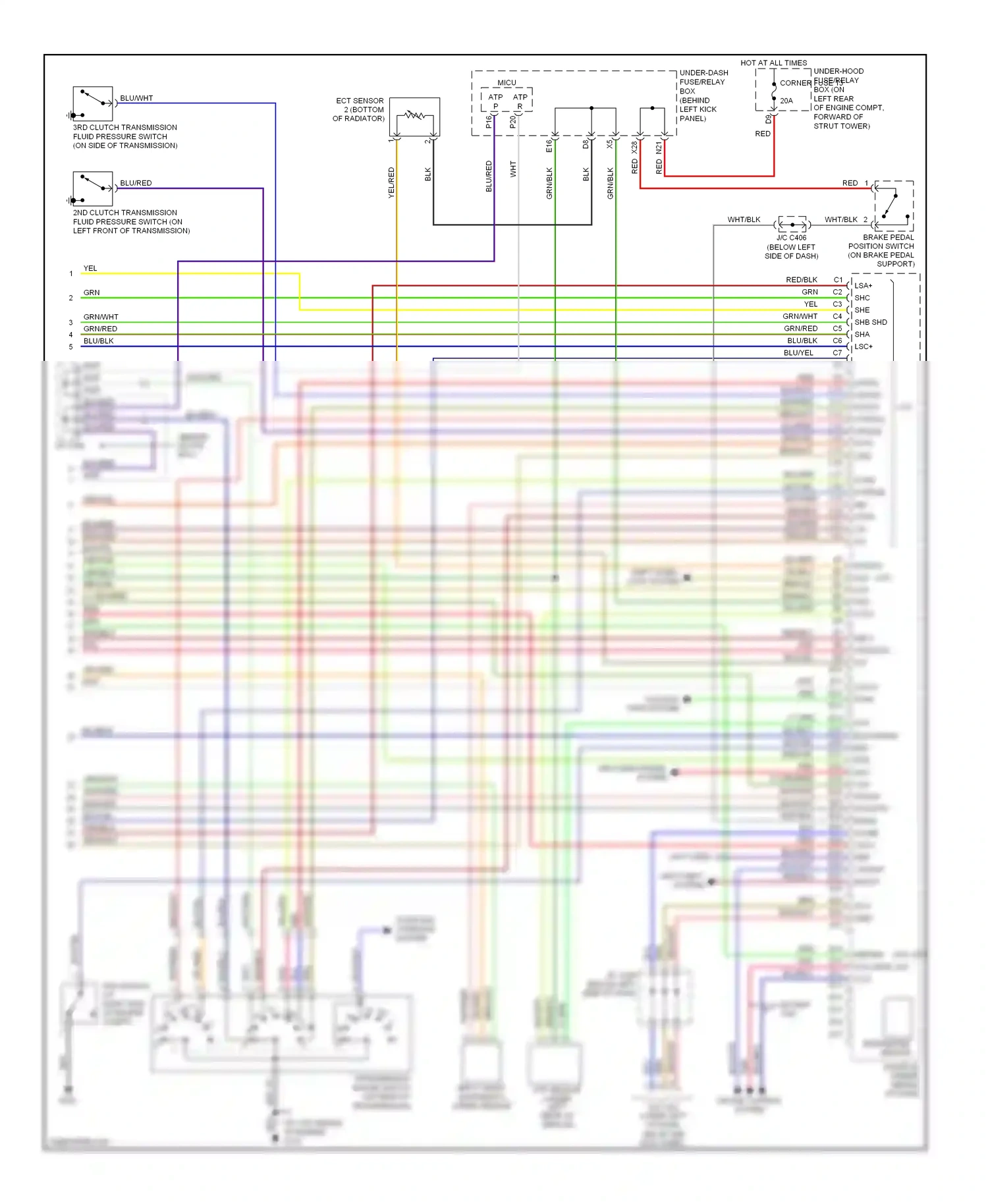 Wiring diagram barometer sensor for Honda Accord VII facelift (2005-2008) (1 of 3)