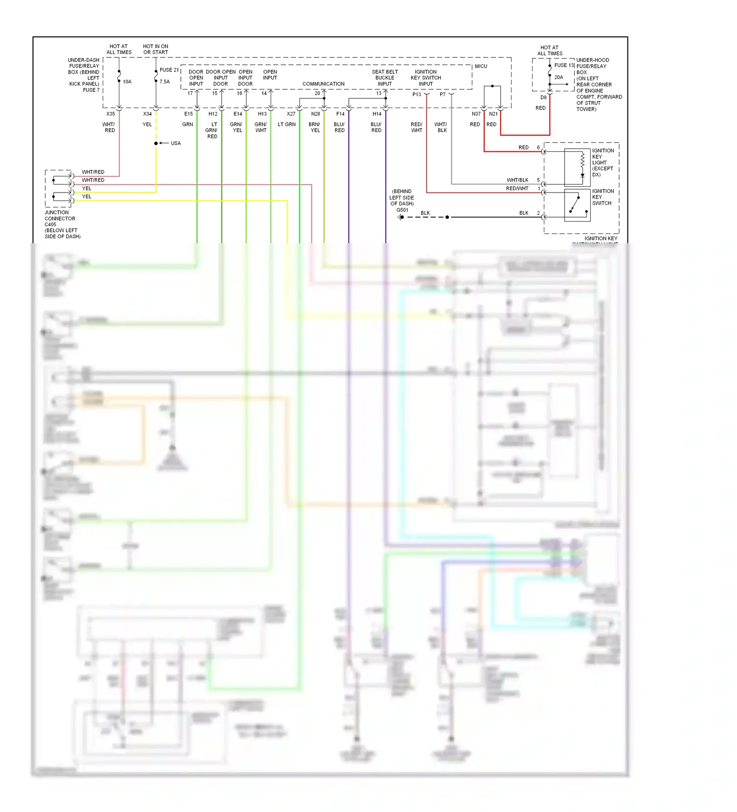 Wiring diagram body controller area network transceiver for Honda Accord VII facelift (2005-2008) (10 of 11)
