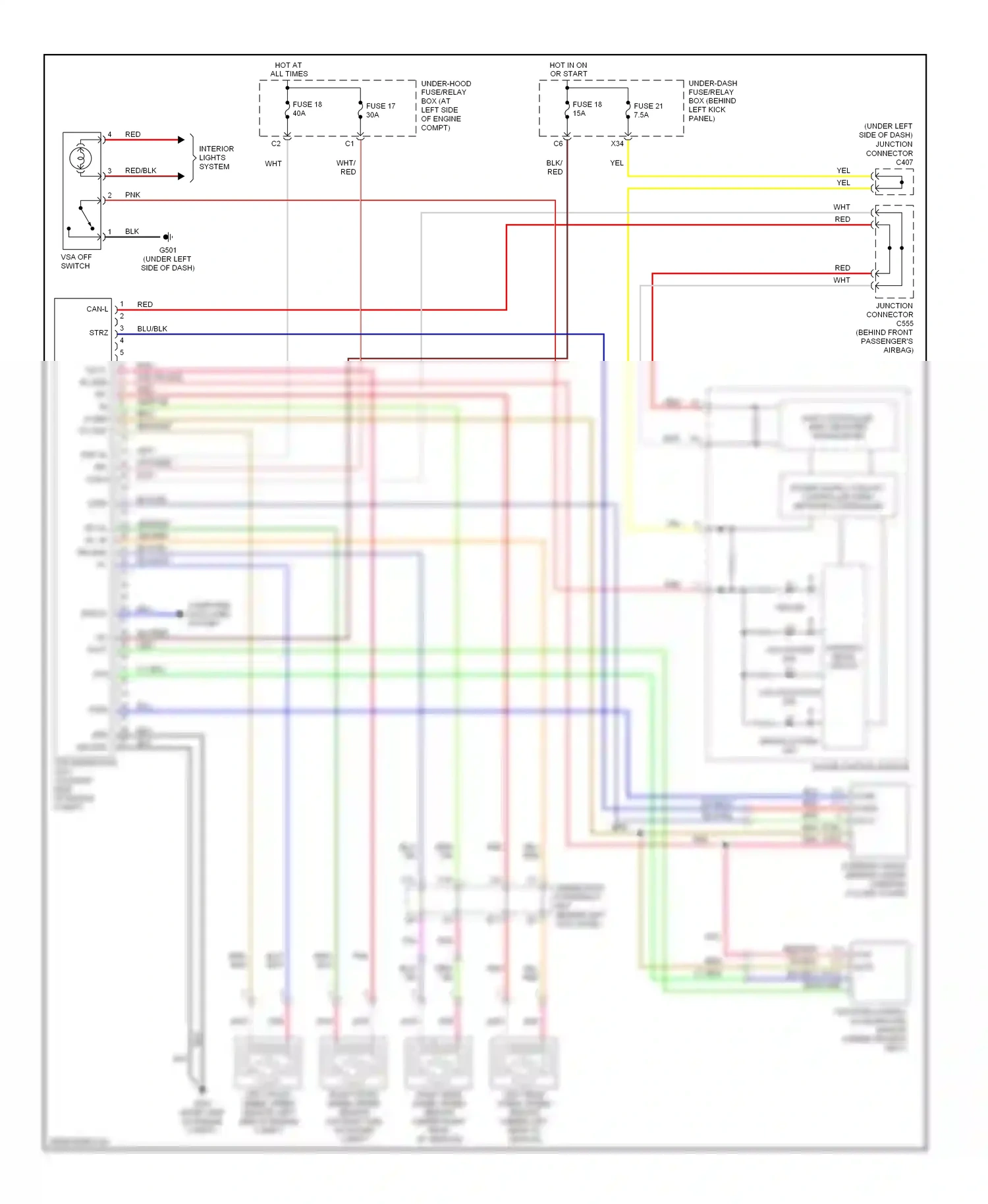 Wiring diagram computer data lines system diag-k for Honda Accord VII facelift (2005-2008) (1 of 1)