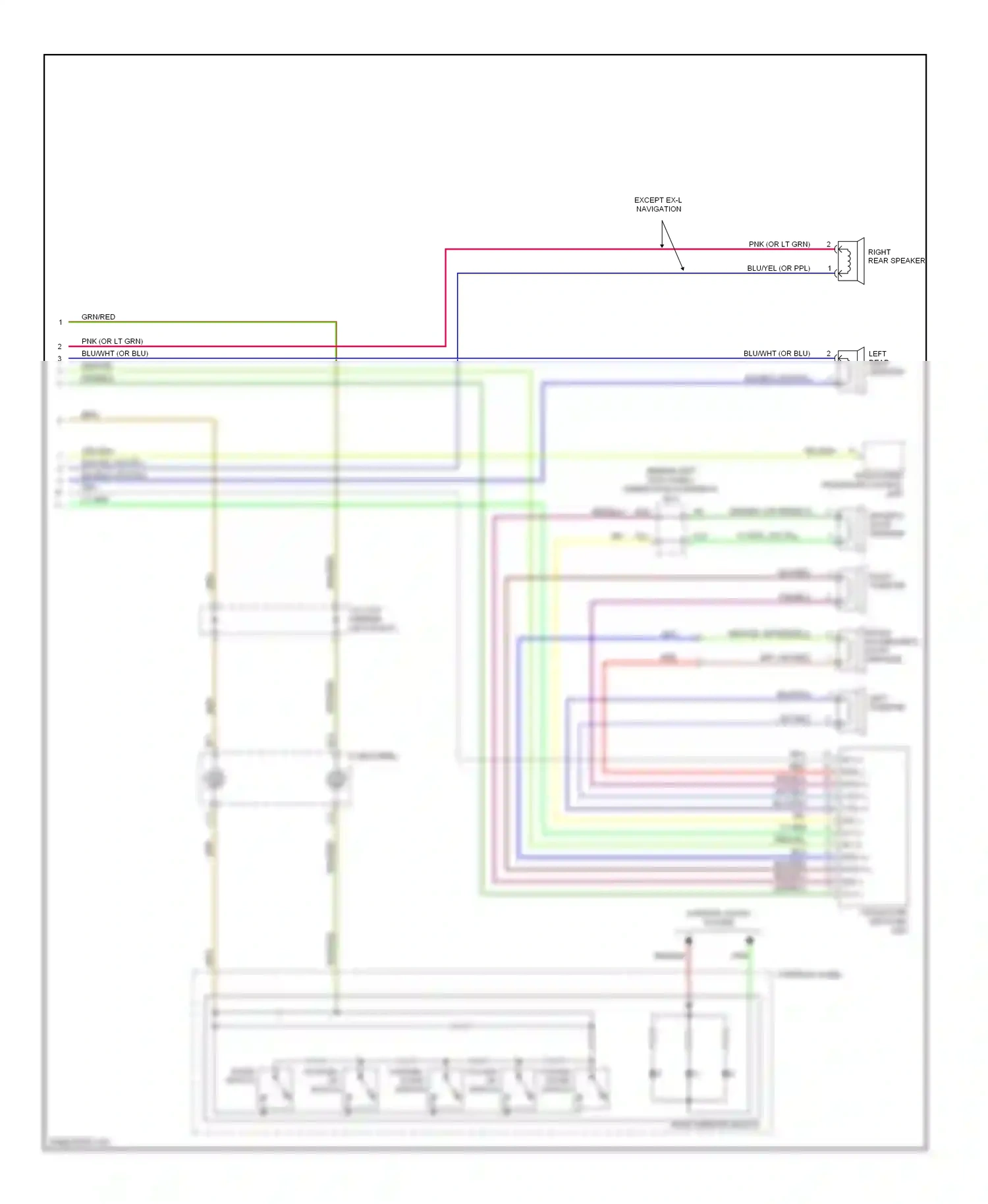 Wiring diagram crossover network unit for Honda Accord VII facelift (2005-2008) (1 of 1)