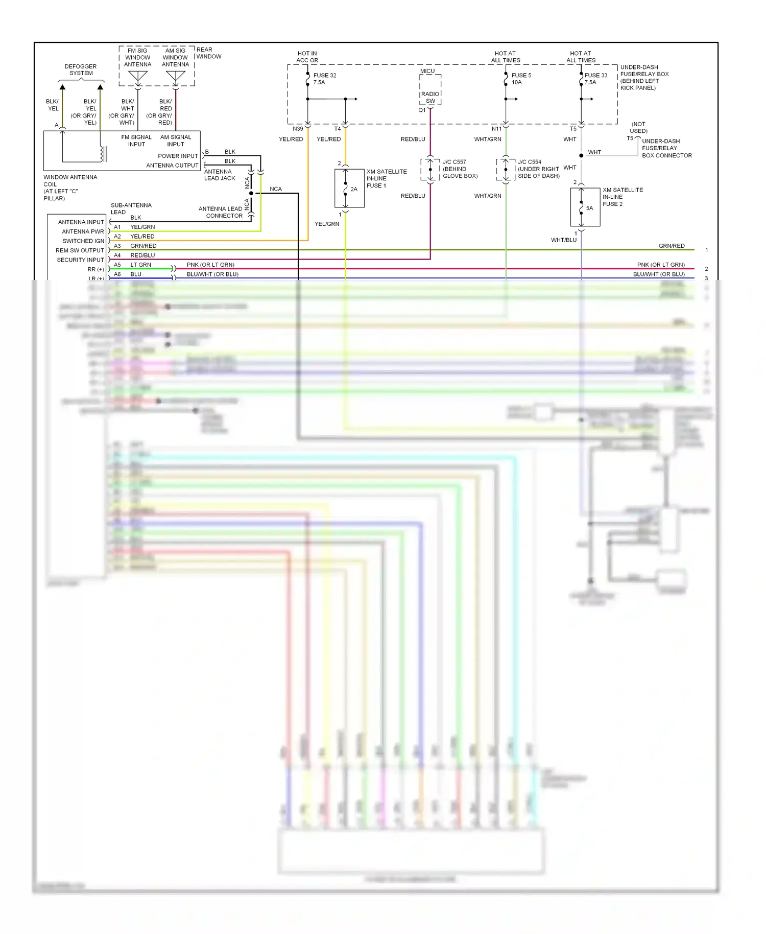 Wiring diagram defogger system for Honda Accord VII facelift (2005-2008) (3 of 9)