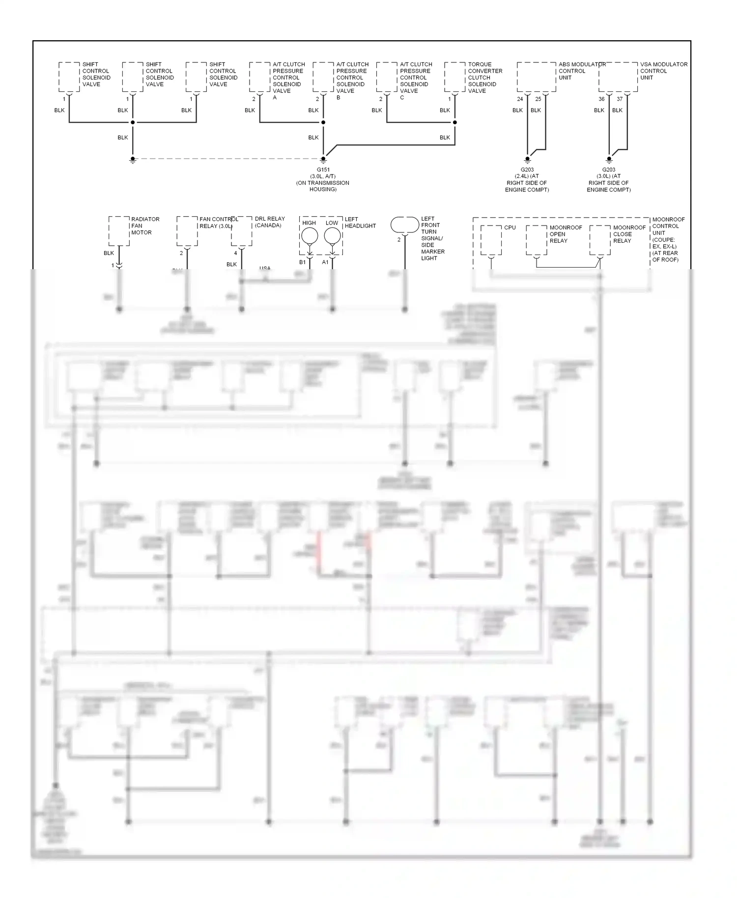 Wiring diagram eld unit for Honda Accord VII facelift (2005-2008) (1 of 11)