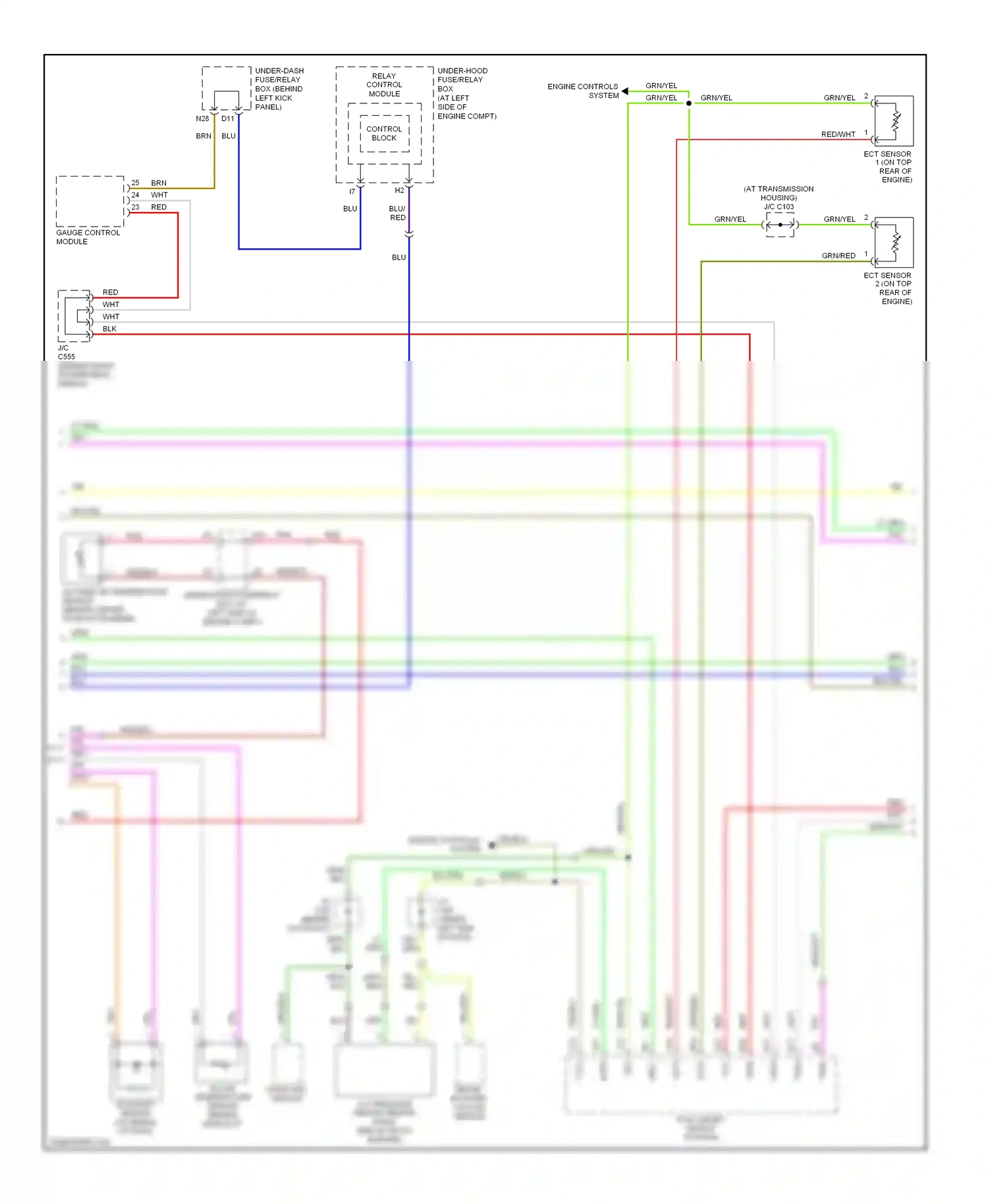 Wiring diagram engine controls system for Honda Accord VII facelift (2005-2008) (8 of 15)