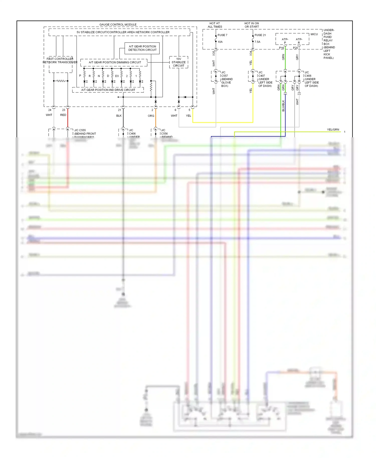 Wiring diagram engine controls system for Honda Accord VII facelift (2005-2008) (14 of 15)