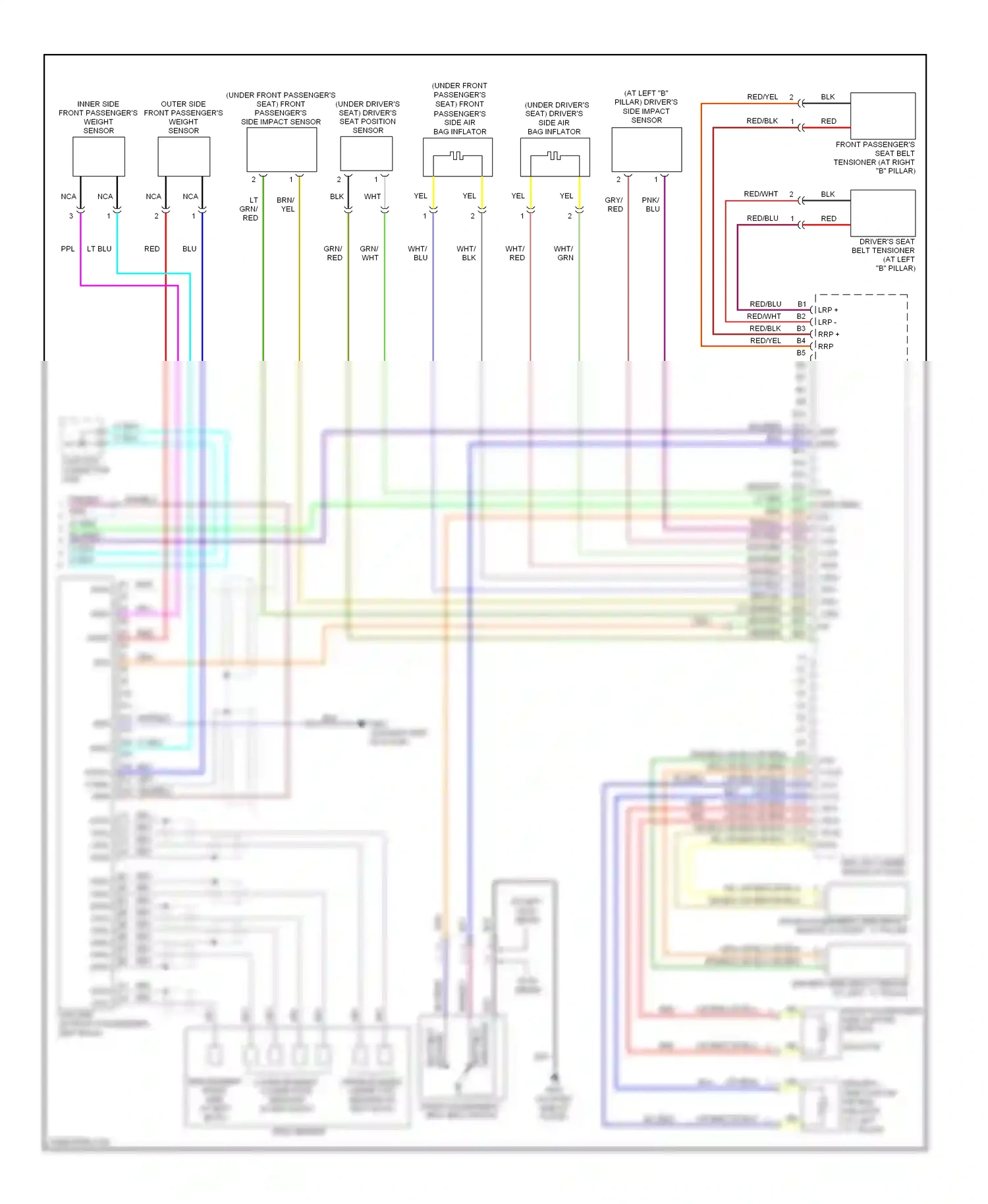 Wiring diagram opds sensor for Honda Accord VII facelift (2005-2008) (1 of 2)