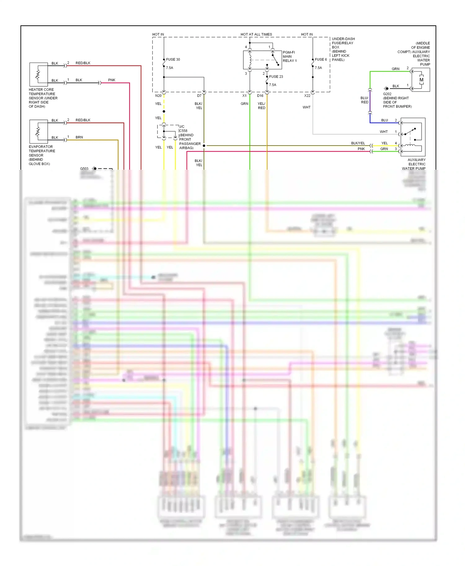 Wiring diagram s-com for Honda Accord VII facelift (2005-2008) (2 of 3)