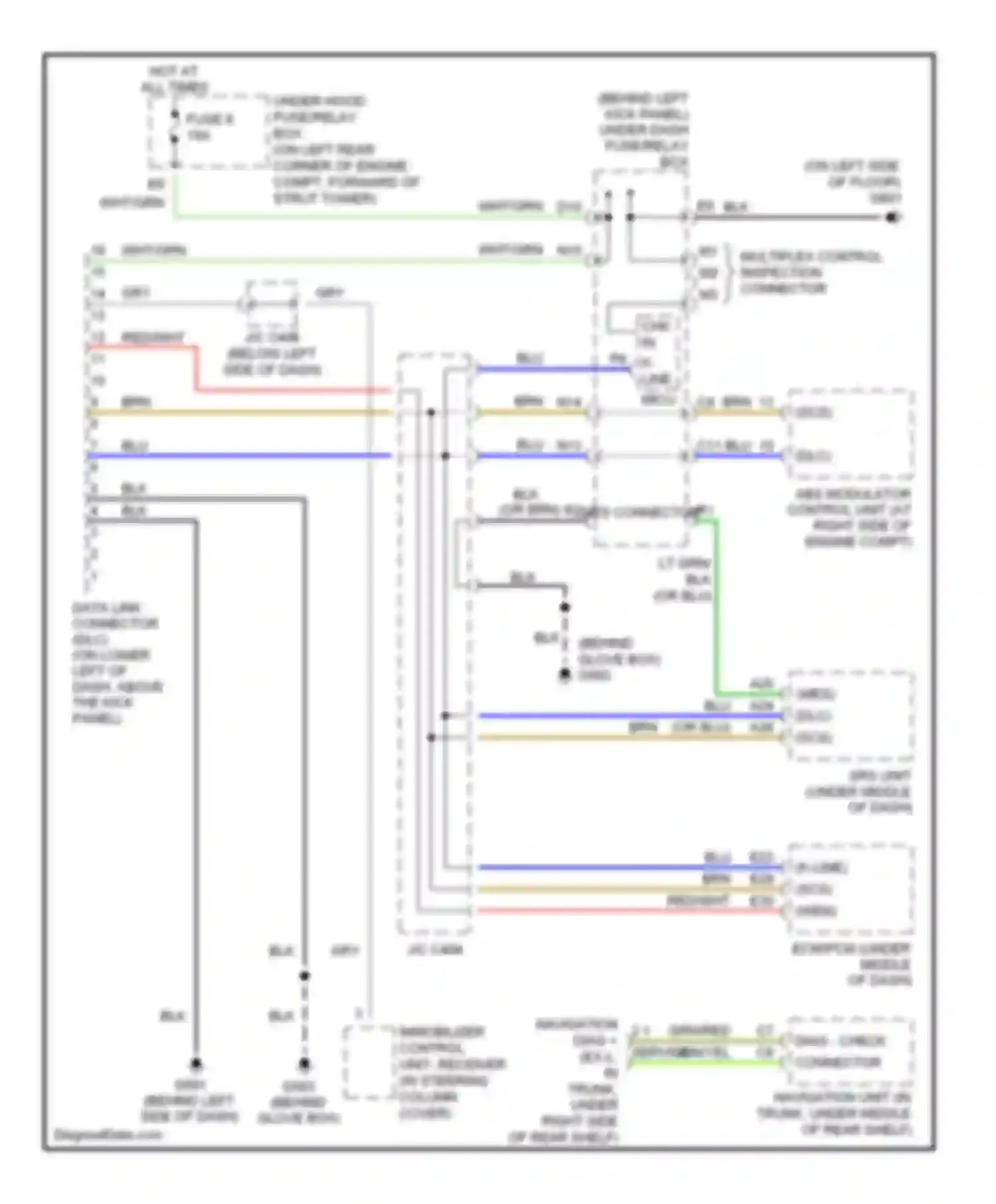 Accord Honda VII (2002-2006): 2.4l, data link connector circuit