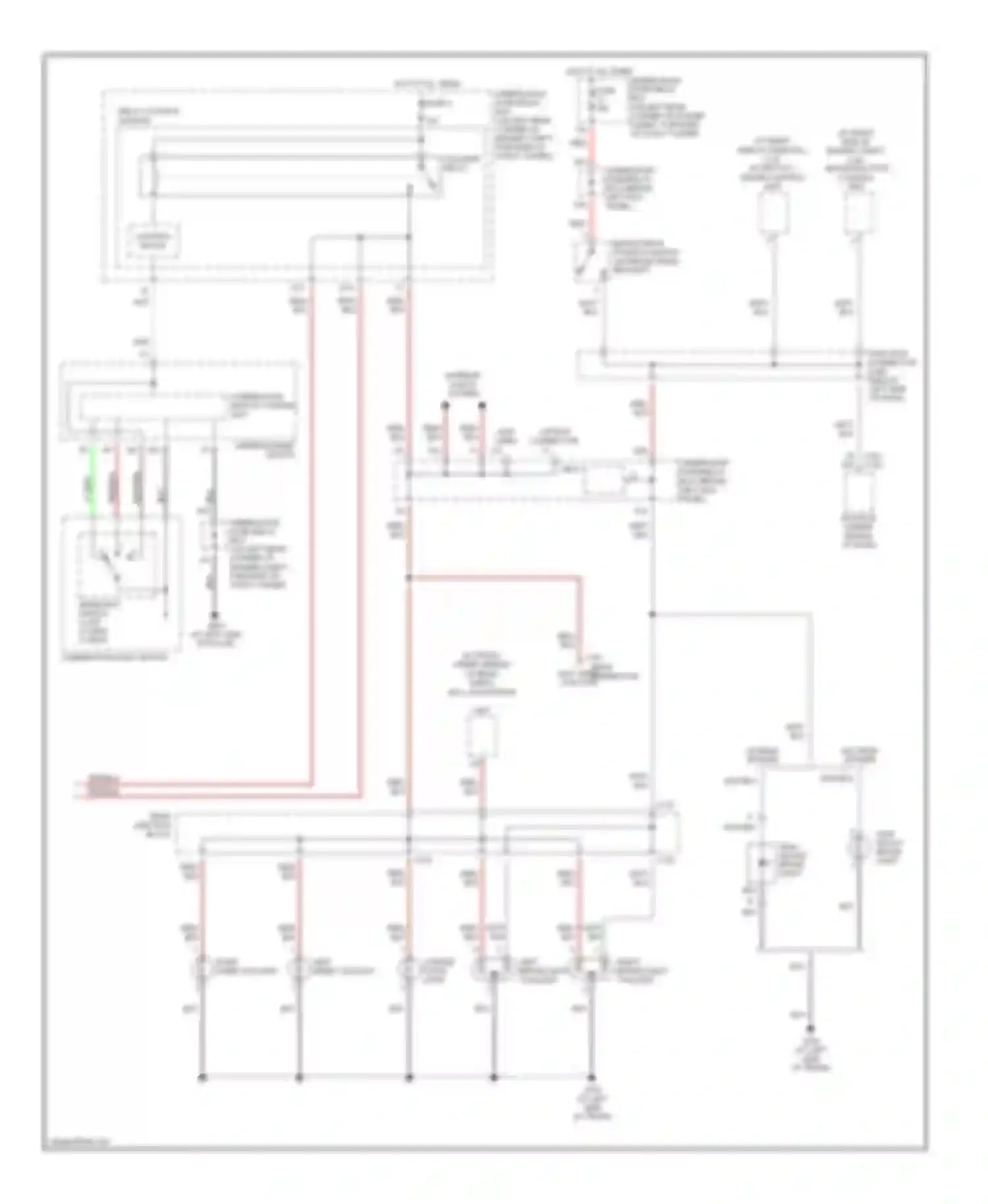 Accord Honda VII (2002-2006): Exterior lamps circuit, sedan (2 of 2)