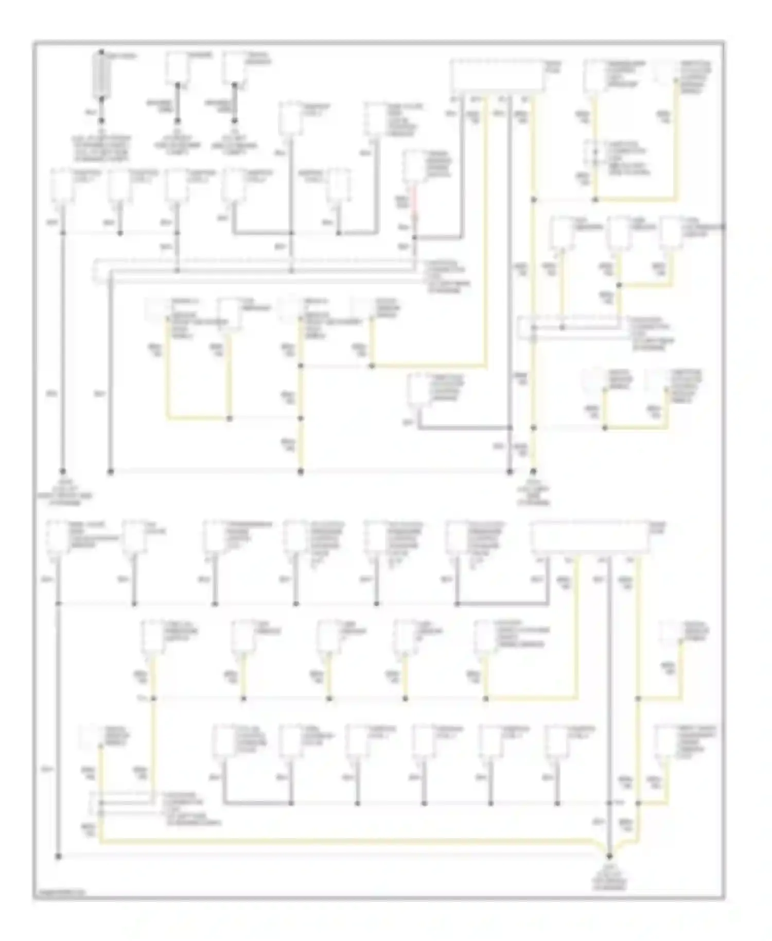 Accord Honda VII (2002-2006): Ground distribution circuit (1 of 4)