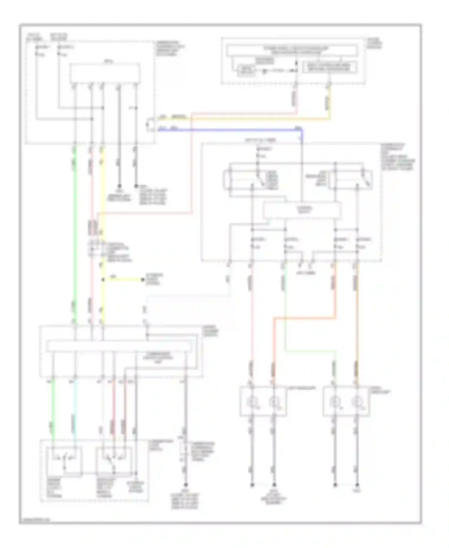 Accord Honda VII (2002-2006): Headlamps circuit, except hybrid without drl