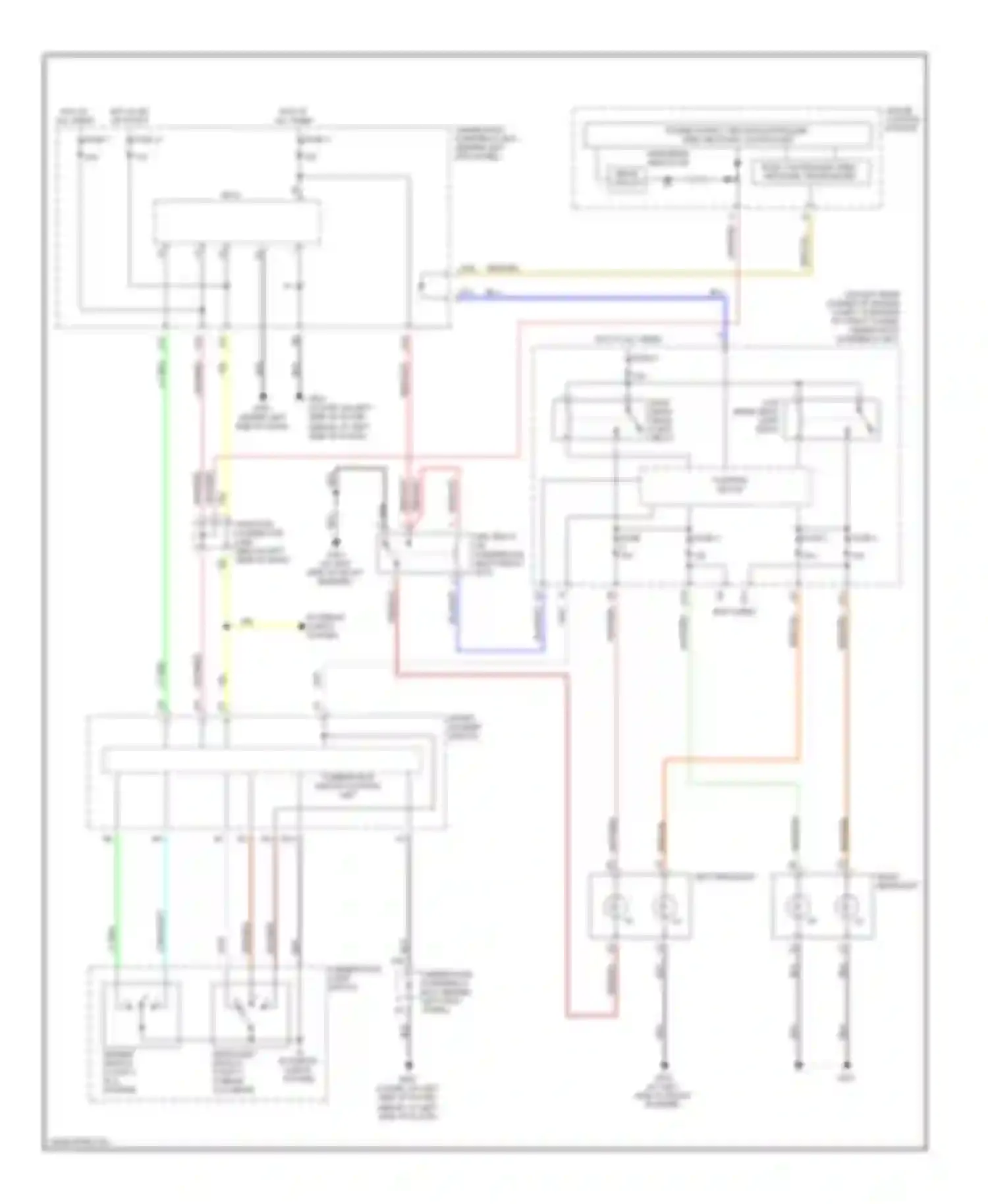Accord Honda VII (2002-2006): Headlamps circuit, with drl
