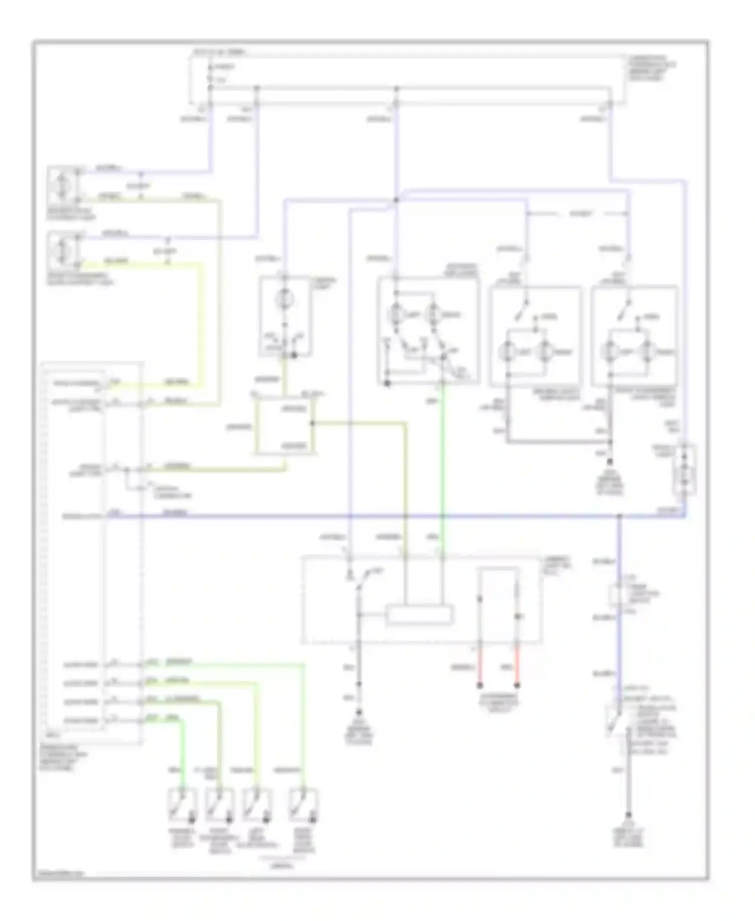 Accord Honda VII (2002-2006): Courtesy lamps circuit