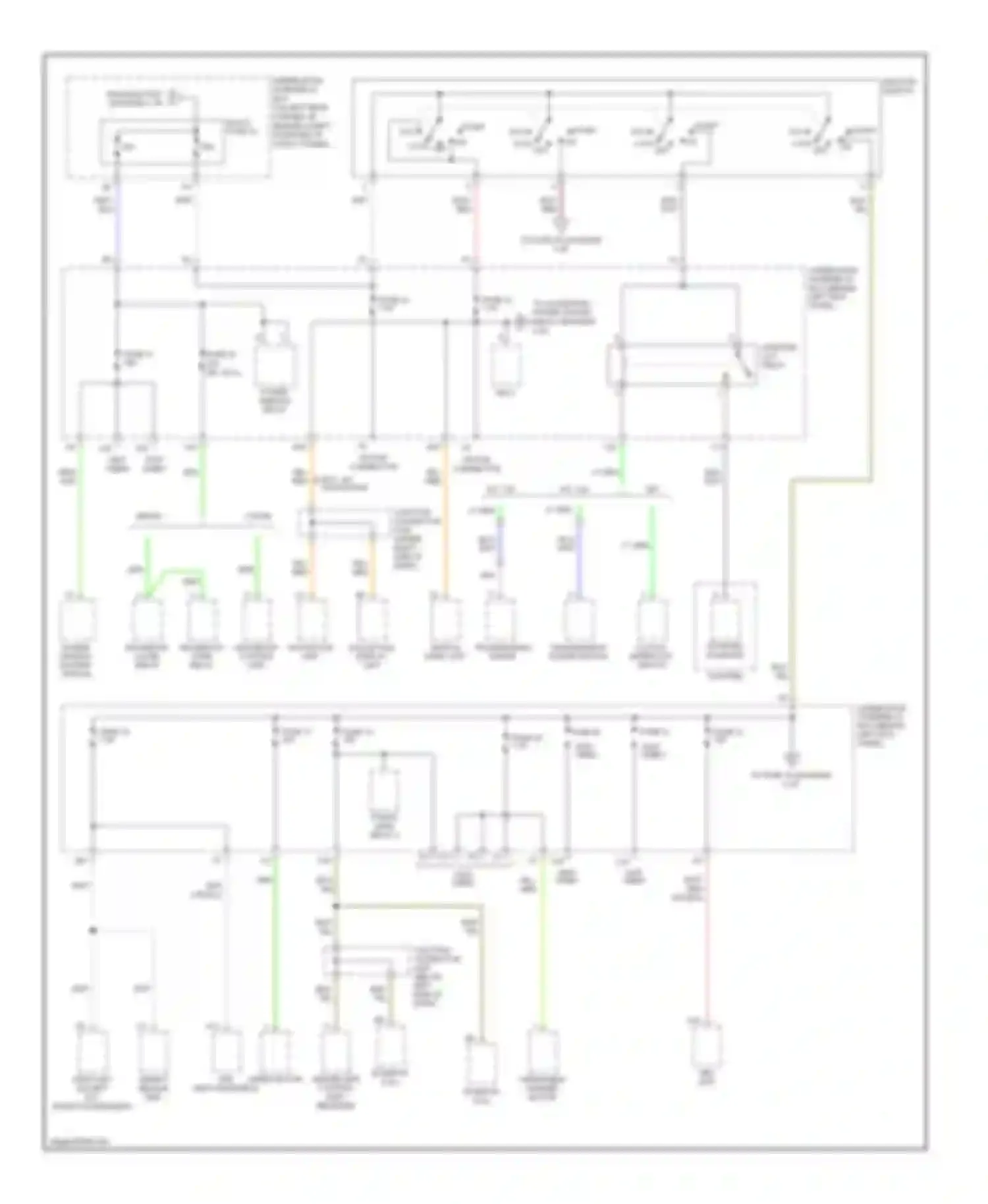Accord Honda VII (2002-2006): Power distribution circuit (2 of 4)