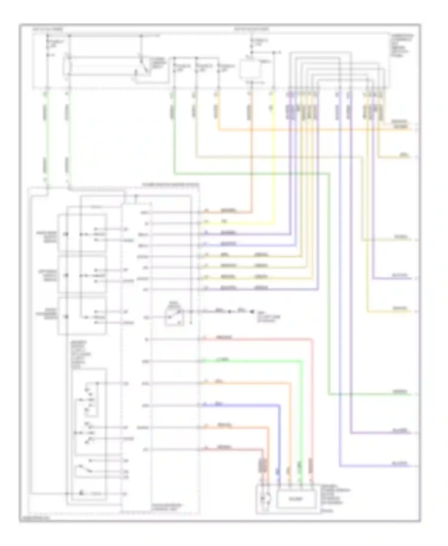 Accord Honda VII (2002-2006): Power windows circuit (1 of 2)