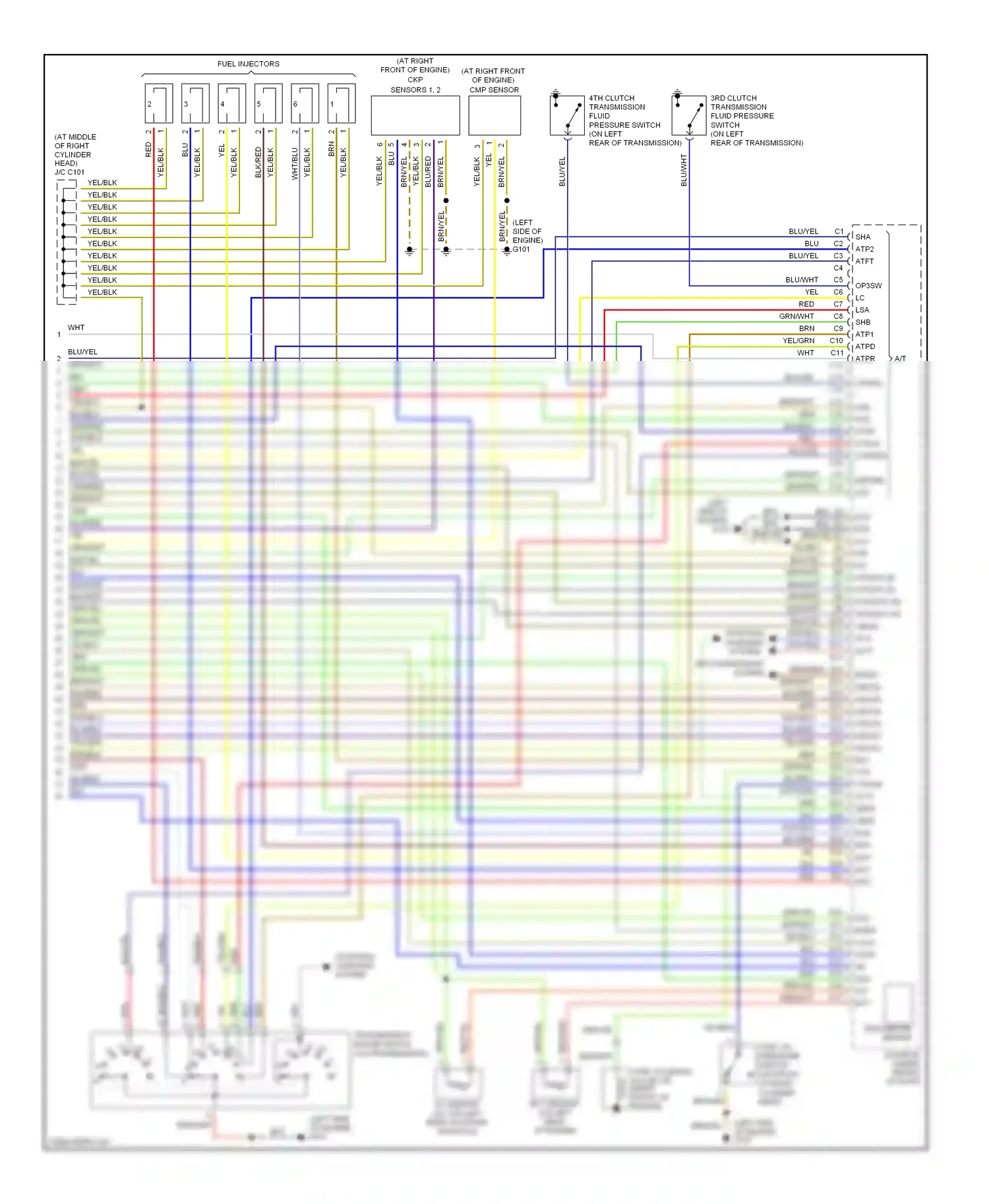 Wiring diagram barometer sensor for Honda Accord VII (2002-2006) (2 of 2)