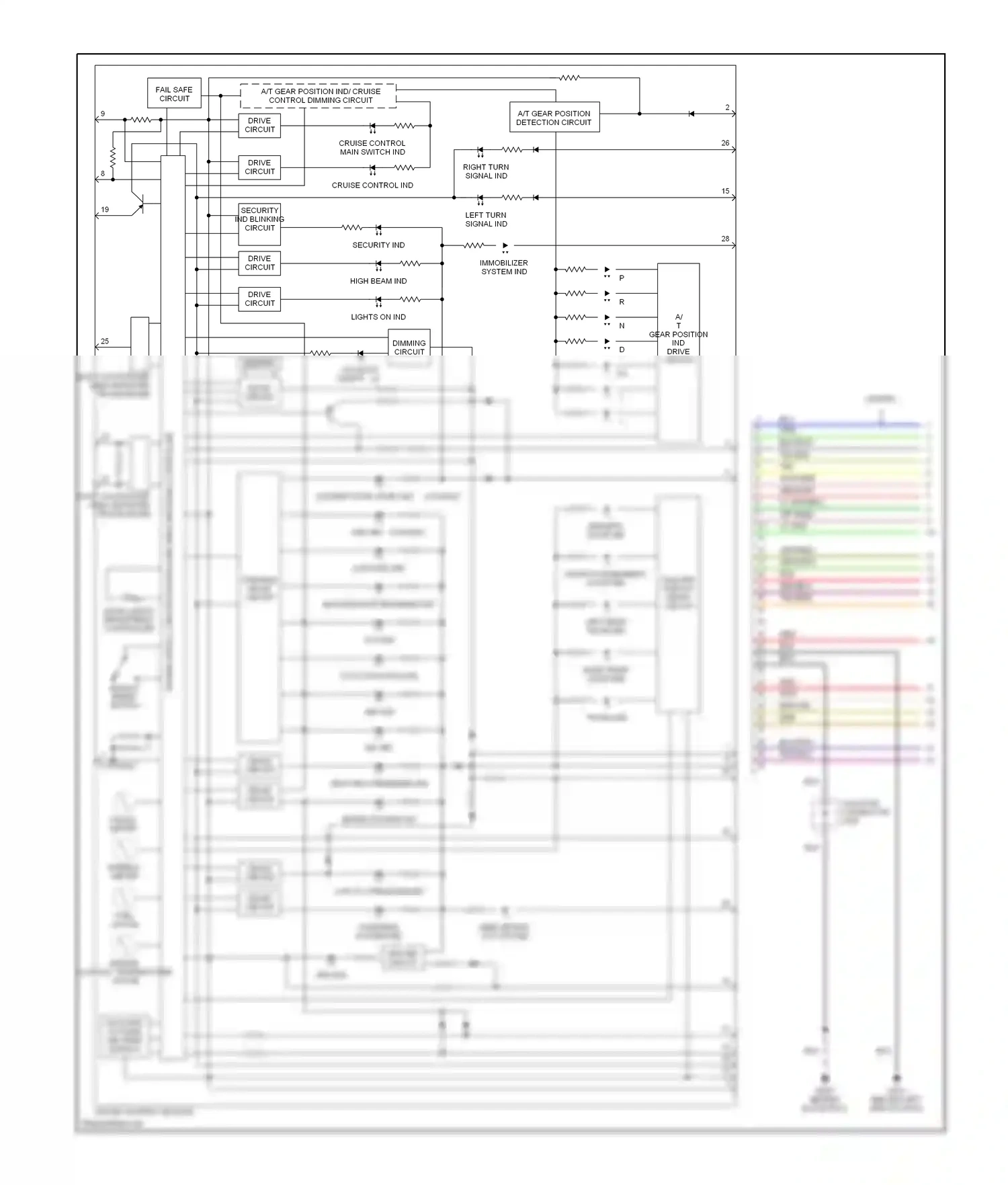 Wiring diagram blu/org for Honda Accord VII (2002-2006) (5 of 13)