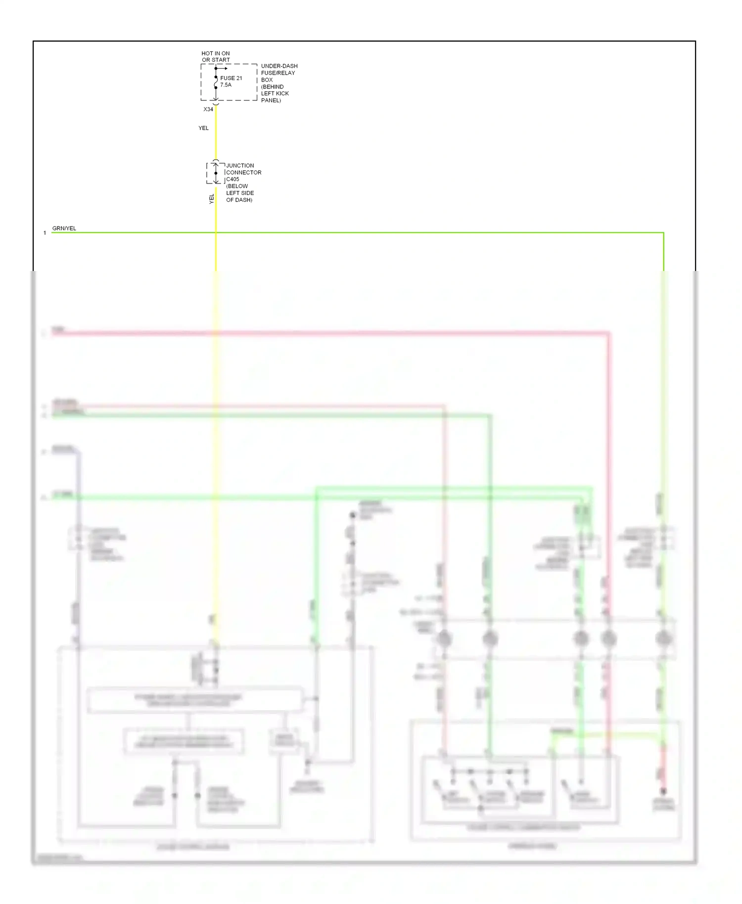 Wiring diagram cancel switch for Honda Accord VII (2002-2006) (1 of 1)