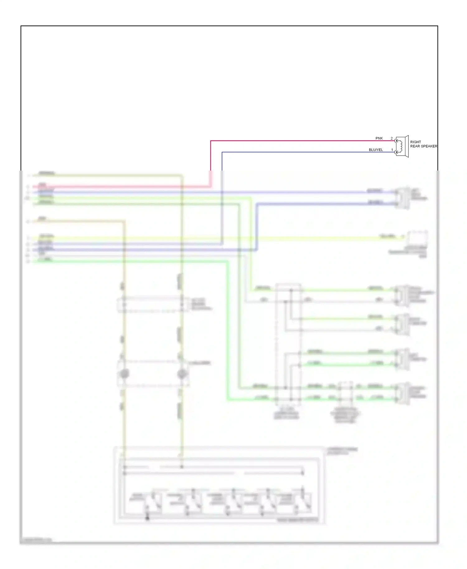 Wiring diagram channel down switch for Honda Accord VII (2002-2006) (1 of 12)