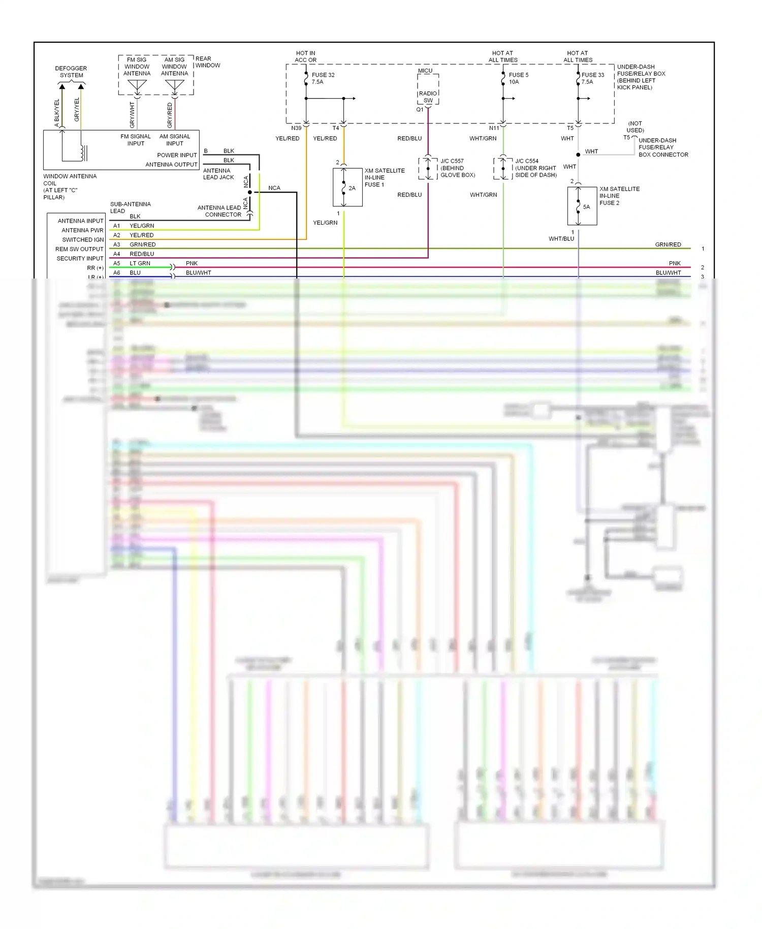 Wiring diagram display module for Honda Accord VII (2002-2006) (3 of 5)