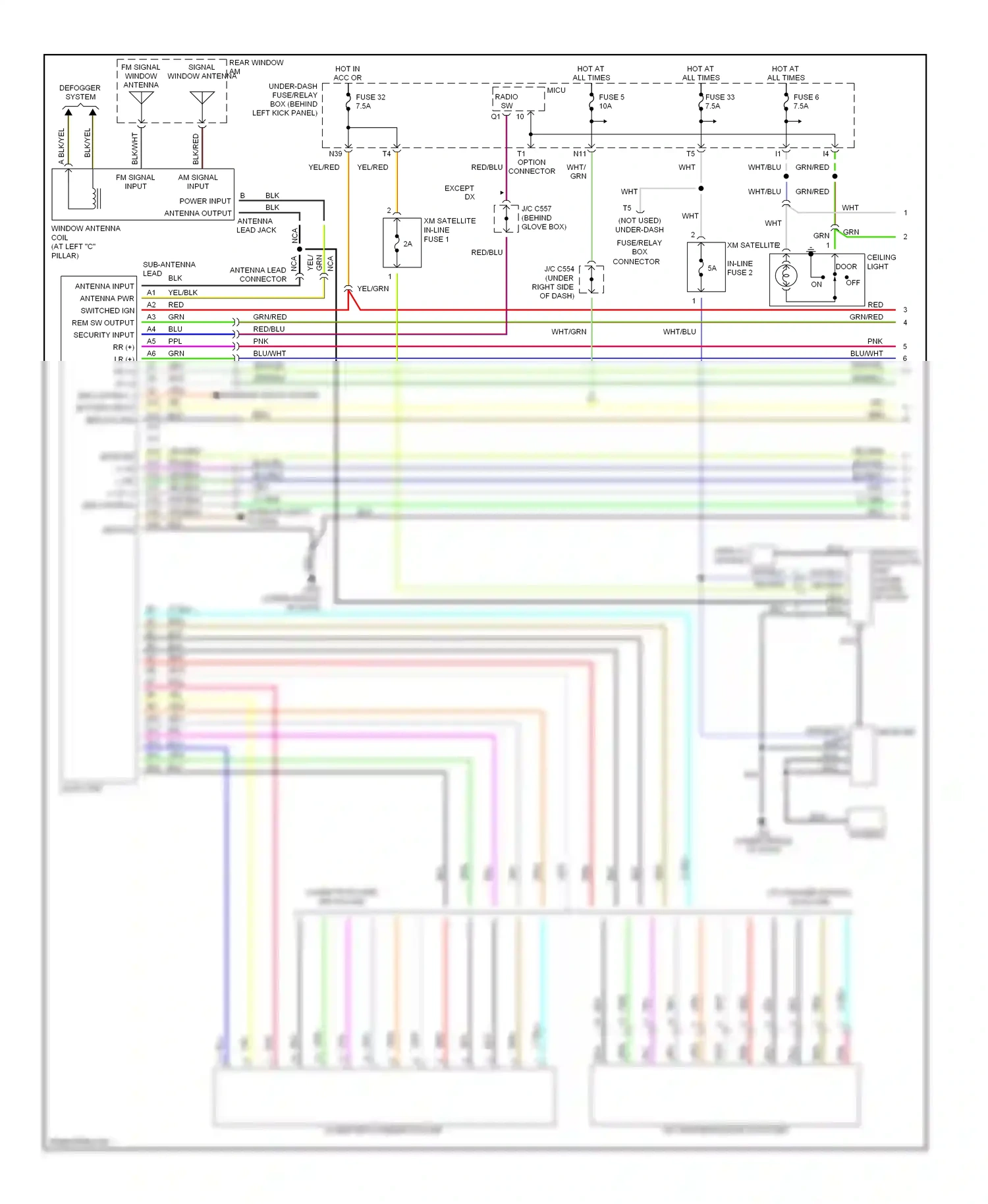 Wiring diagram display module for Honda Accord VII (2002-2006) (2 of 5)