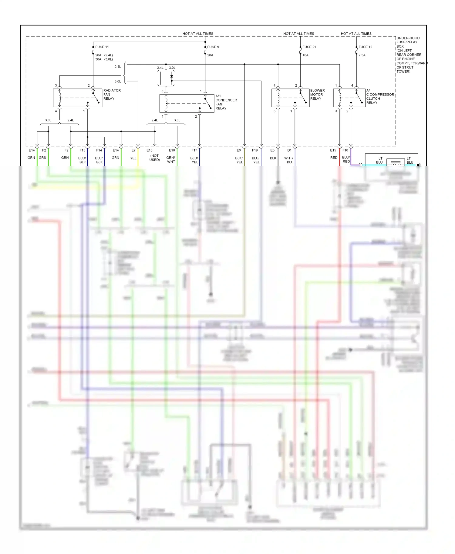 Wiring diagram fan ctrl for Honda Accord VII (2002-2006) (2 of 2)