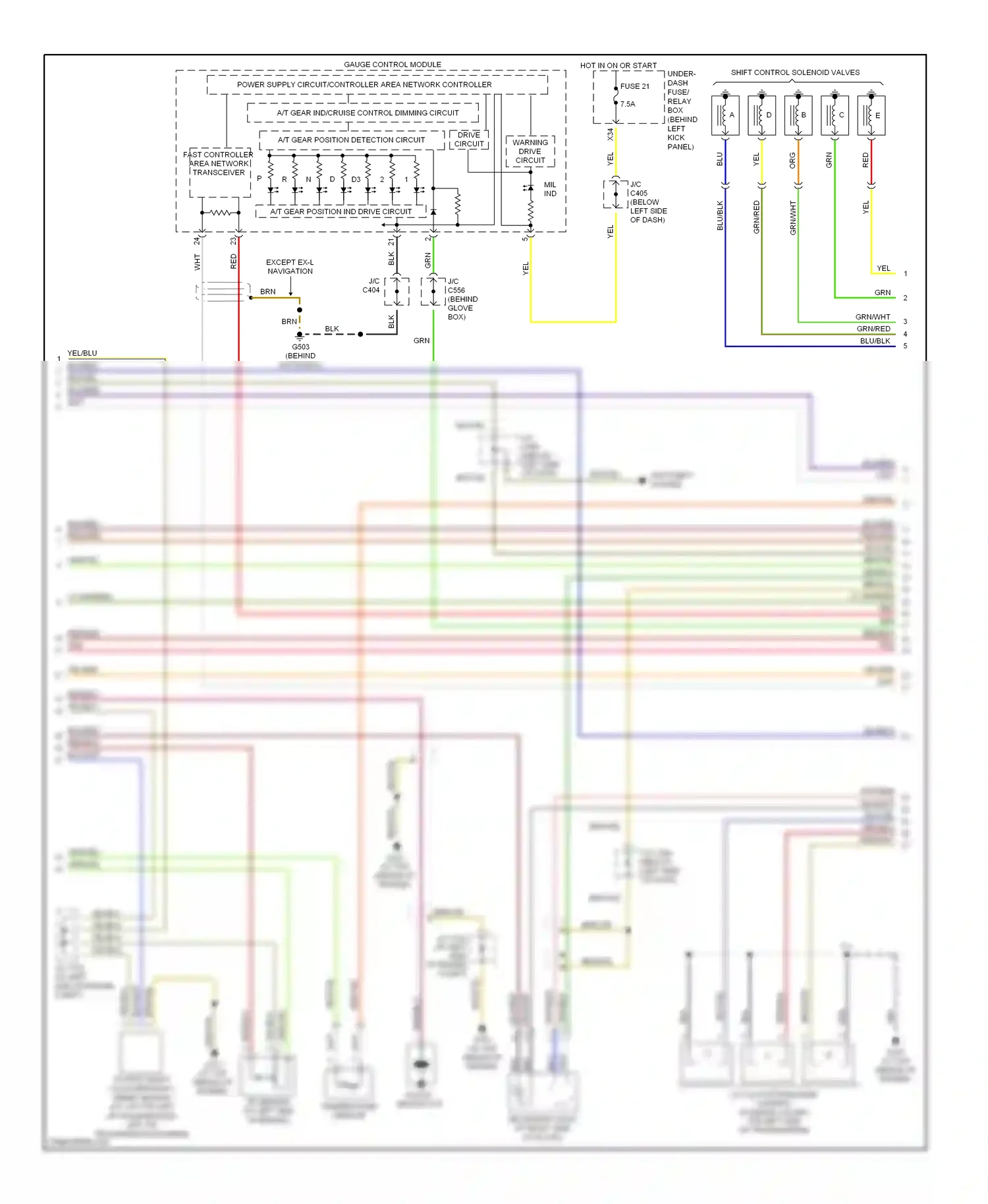 Wiring diagram fast controller area network transceiver for Honda Accord VII (2002-2006) (7 of 7)
