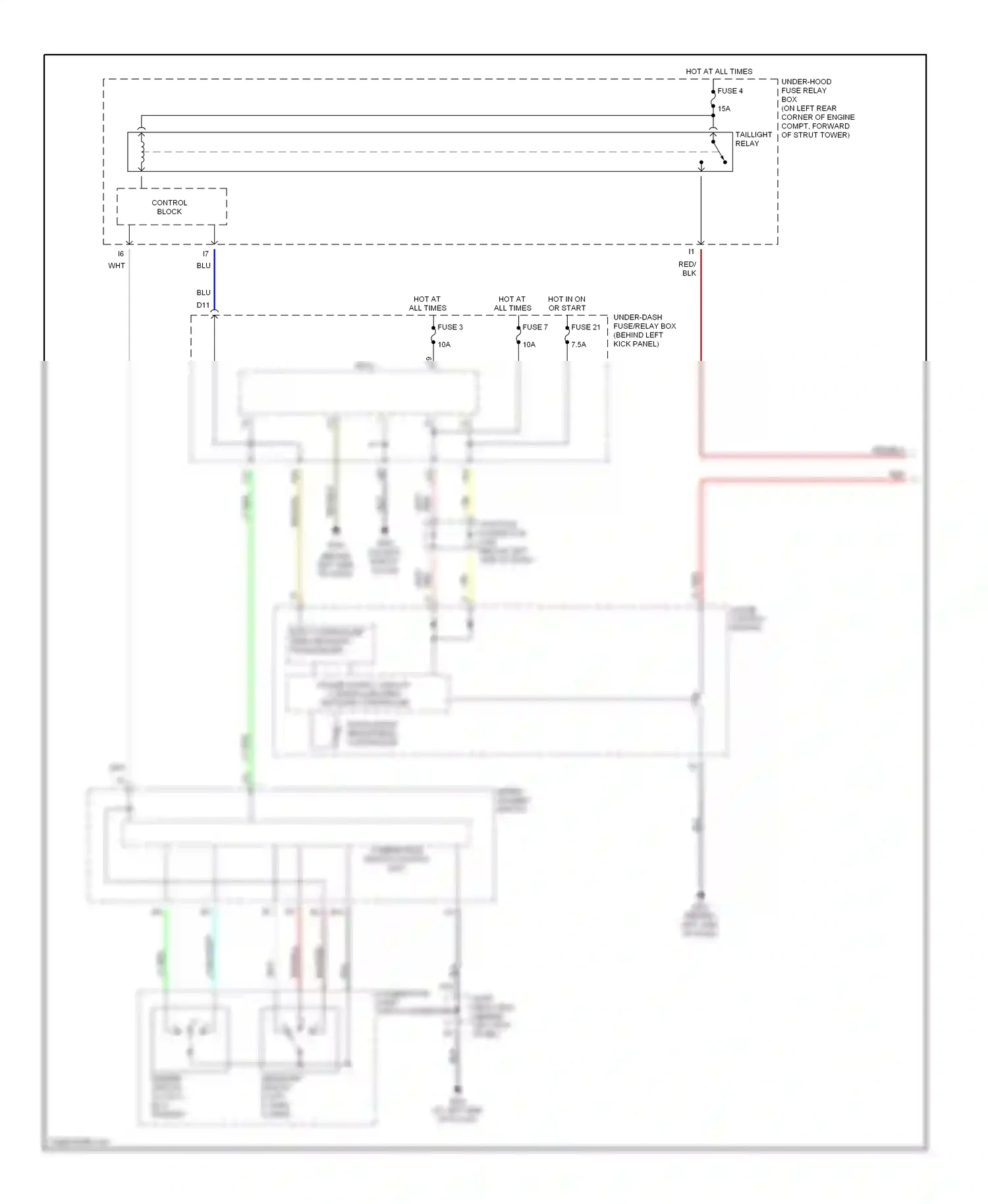 Wiring diagram gauge control module for Honda Accord VII (2002-2006) (26 of 30)