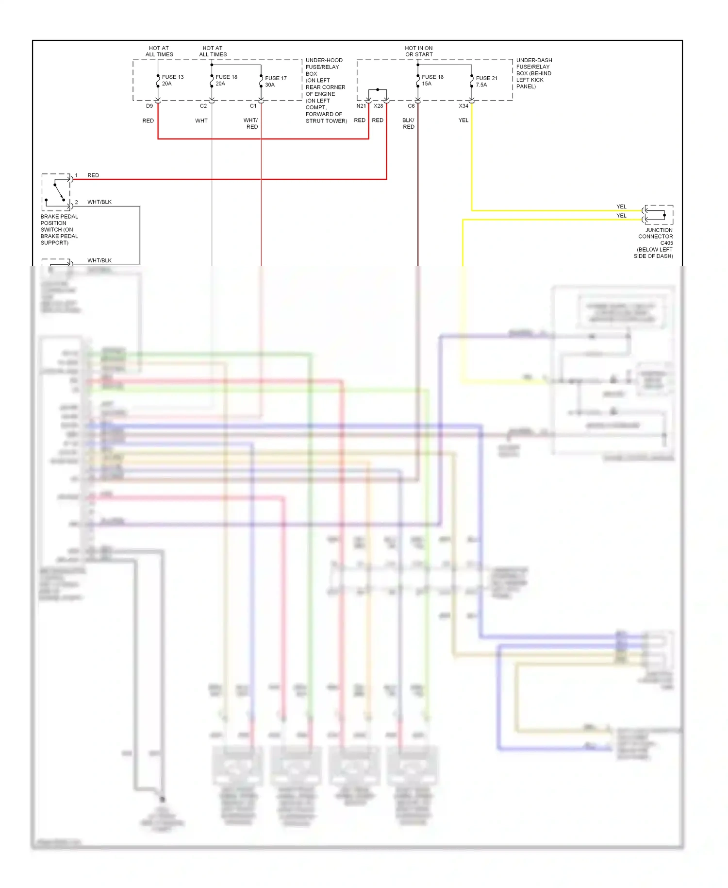 Wiring diagram gauge control module for Honda Accord VII (2002-2006) (1 of 30)