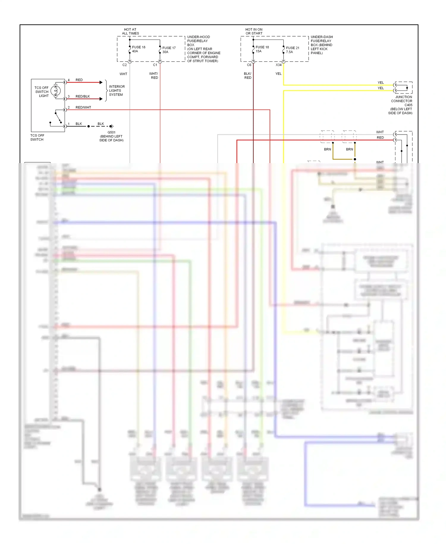 Wiring diagram gauge control module for Honda Accord VII (2002-2006) (4 of 30)
