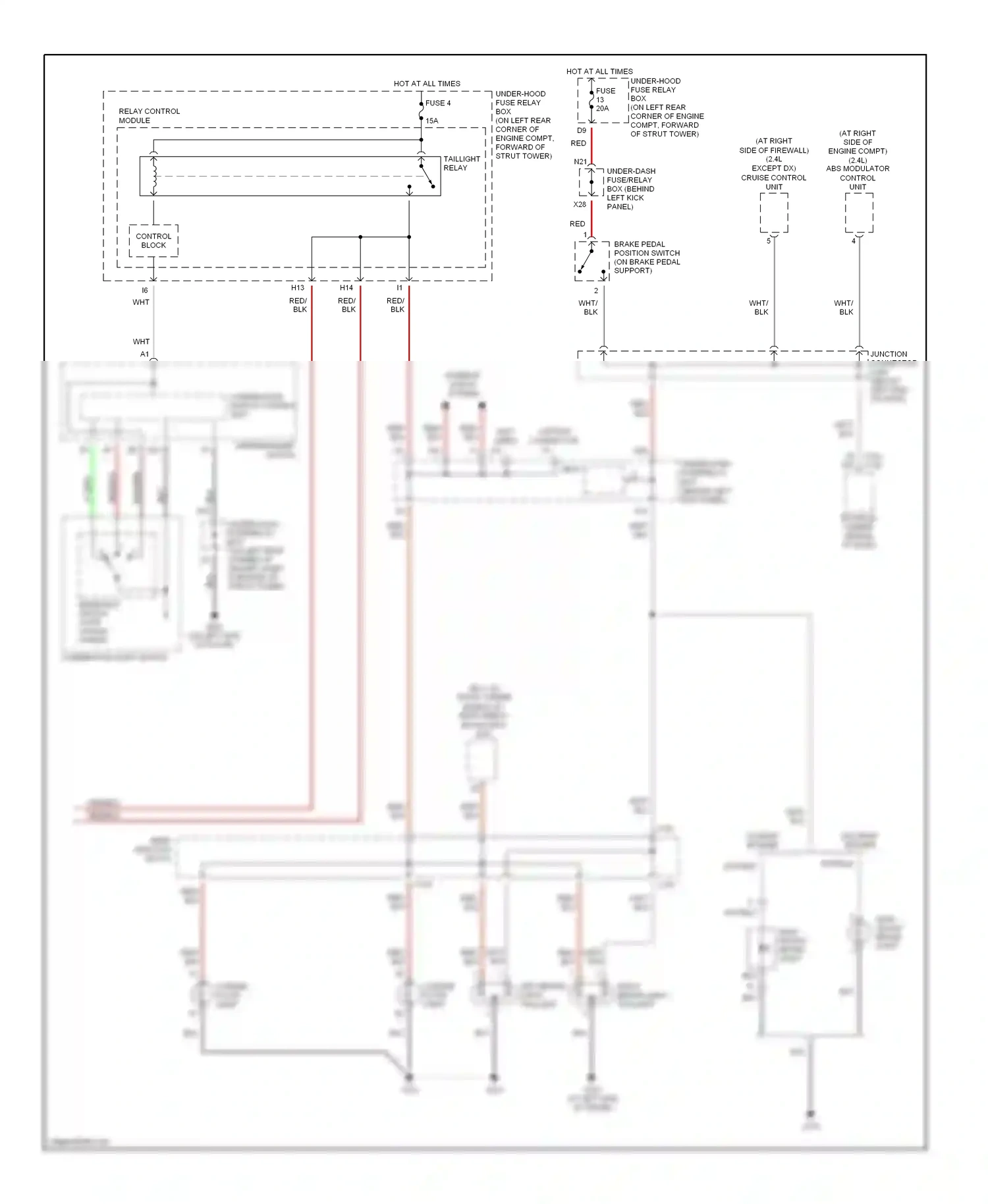 Wiring diagram relay control module for Honda Accord VII (2002-2006) (5 of 11)