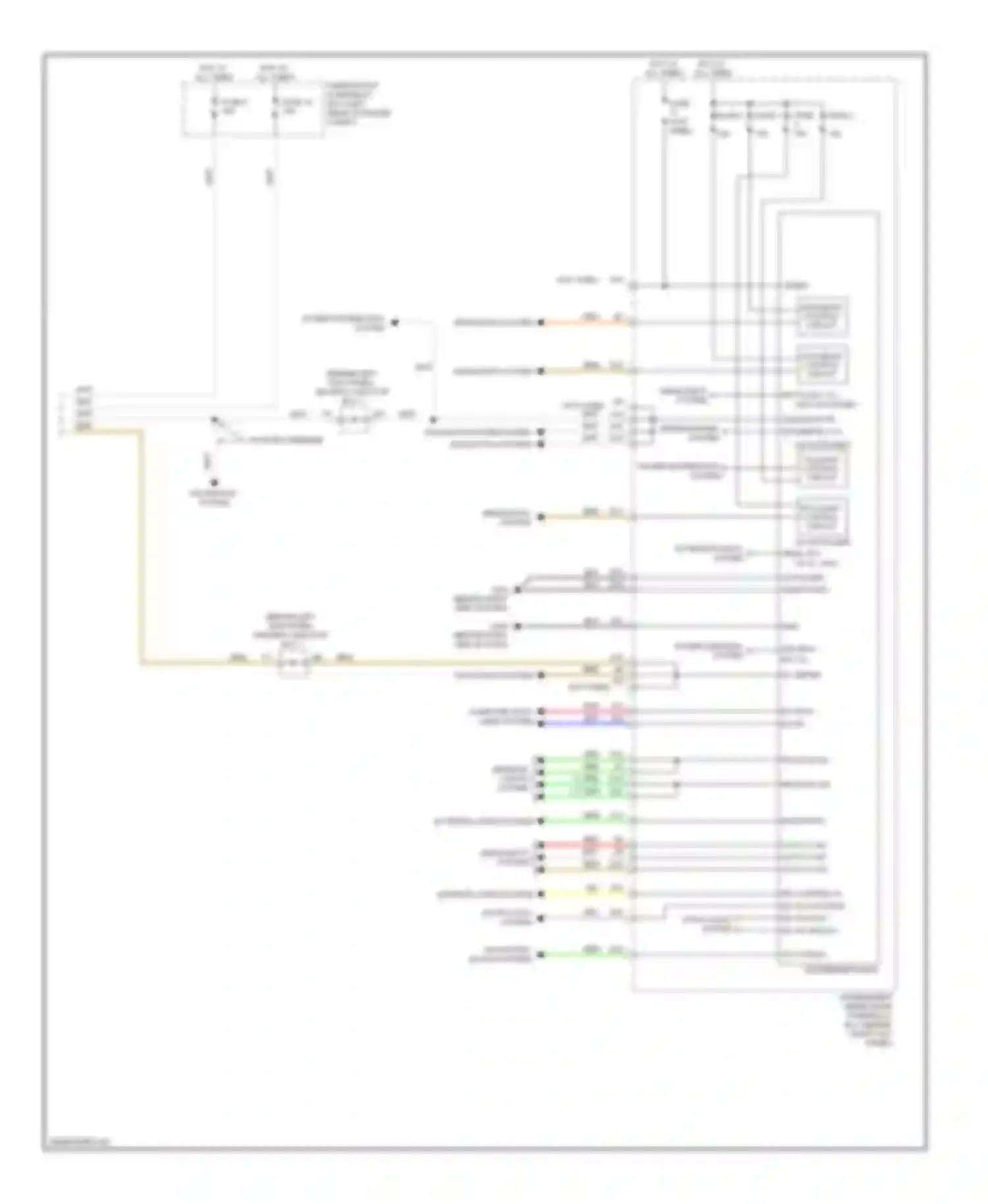 Accord Honda VIII facelift (2011-2013): Body control modules circuit (2 of 2)