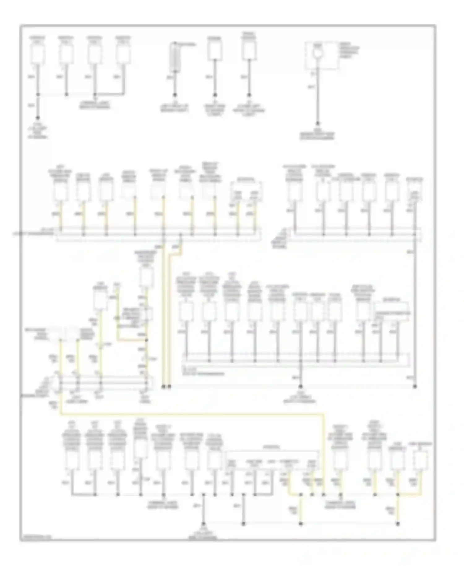 Accord Honda VIII facelift (2011-2013): Ground distribution circuit (1 of 5)