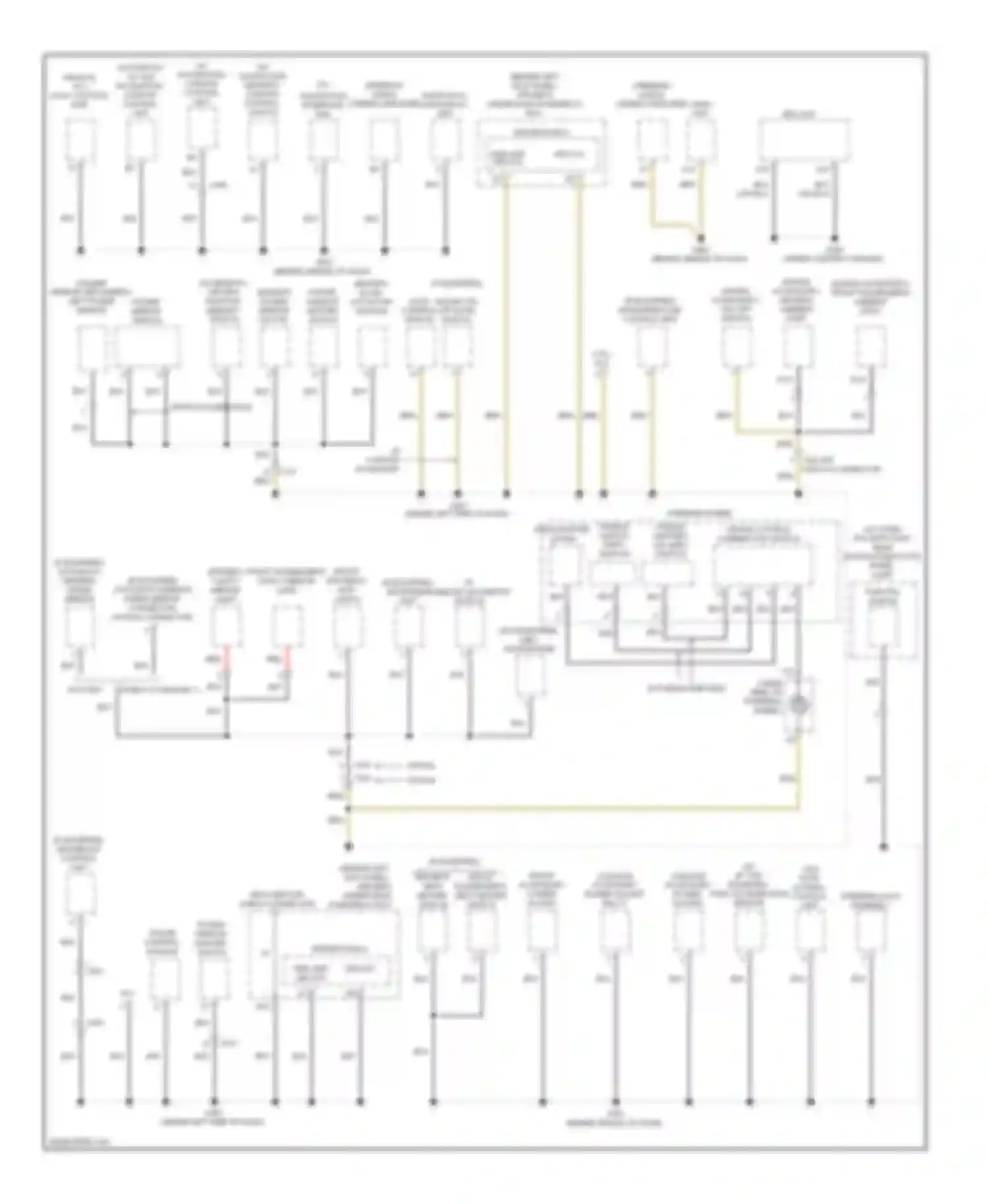 Accord Honda VIII facelift (2011-2013): Ground distribution circuit (3 of 5)