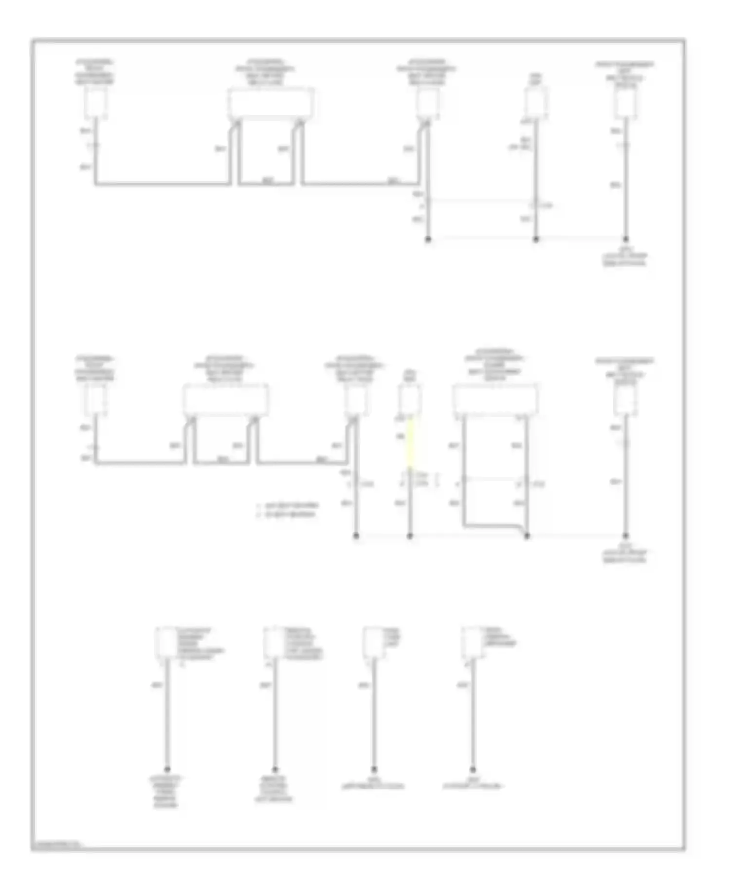 Accord Honda VIII facelift (2011-2013): Ground distribution circuit (5 of 5)