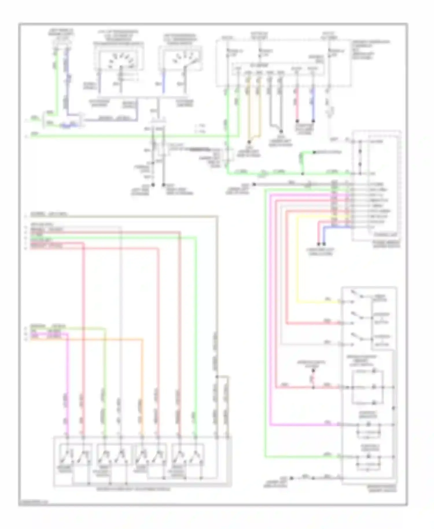 Accord Honda VIII facelift (2011-2013): Memory systems circuit (2 of 2)