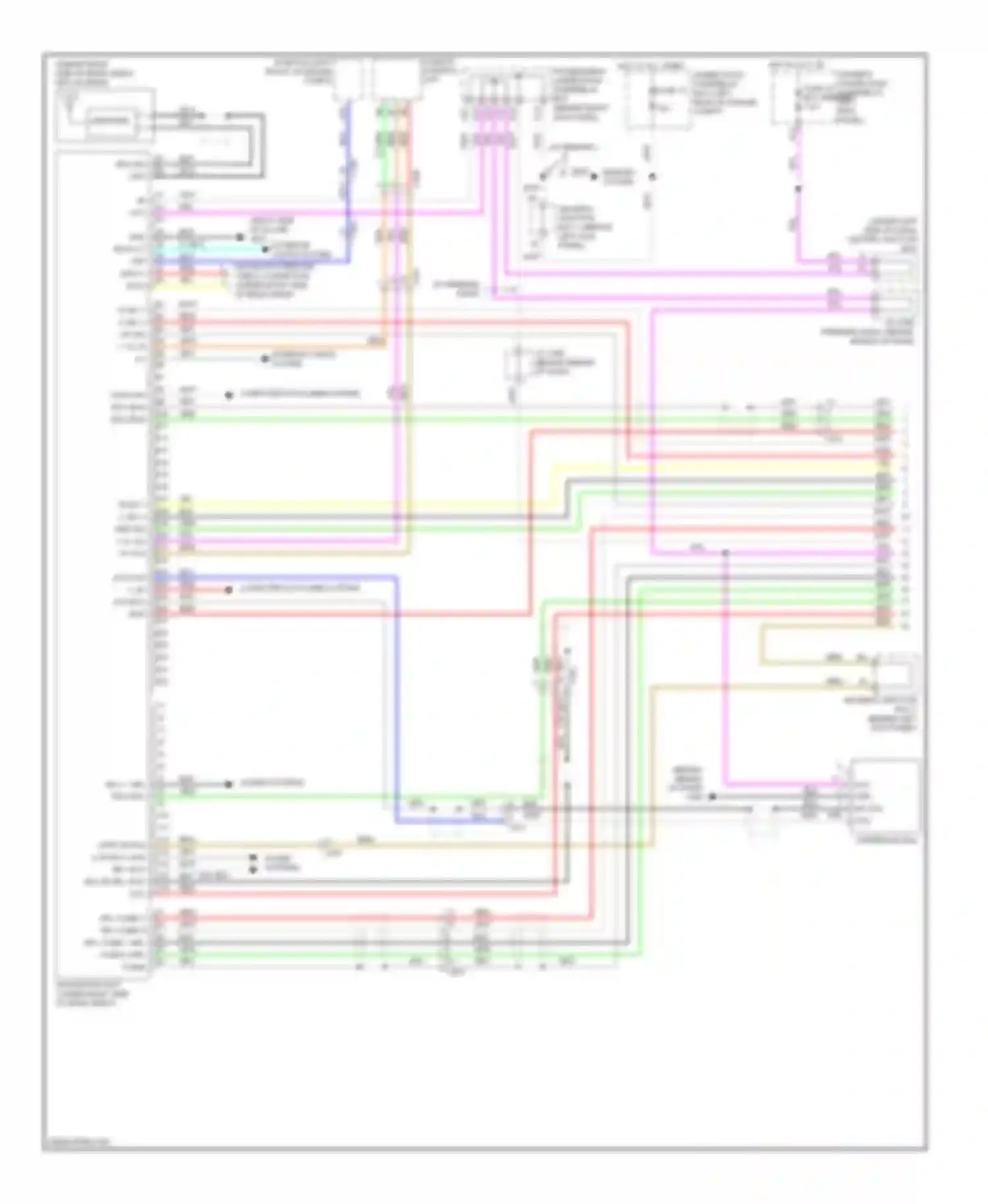 Accord Honda VIII facelift (2011-2013): Navigation circuit (1 of 2)
