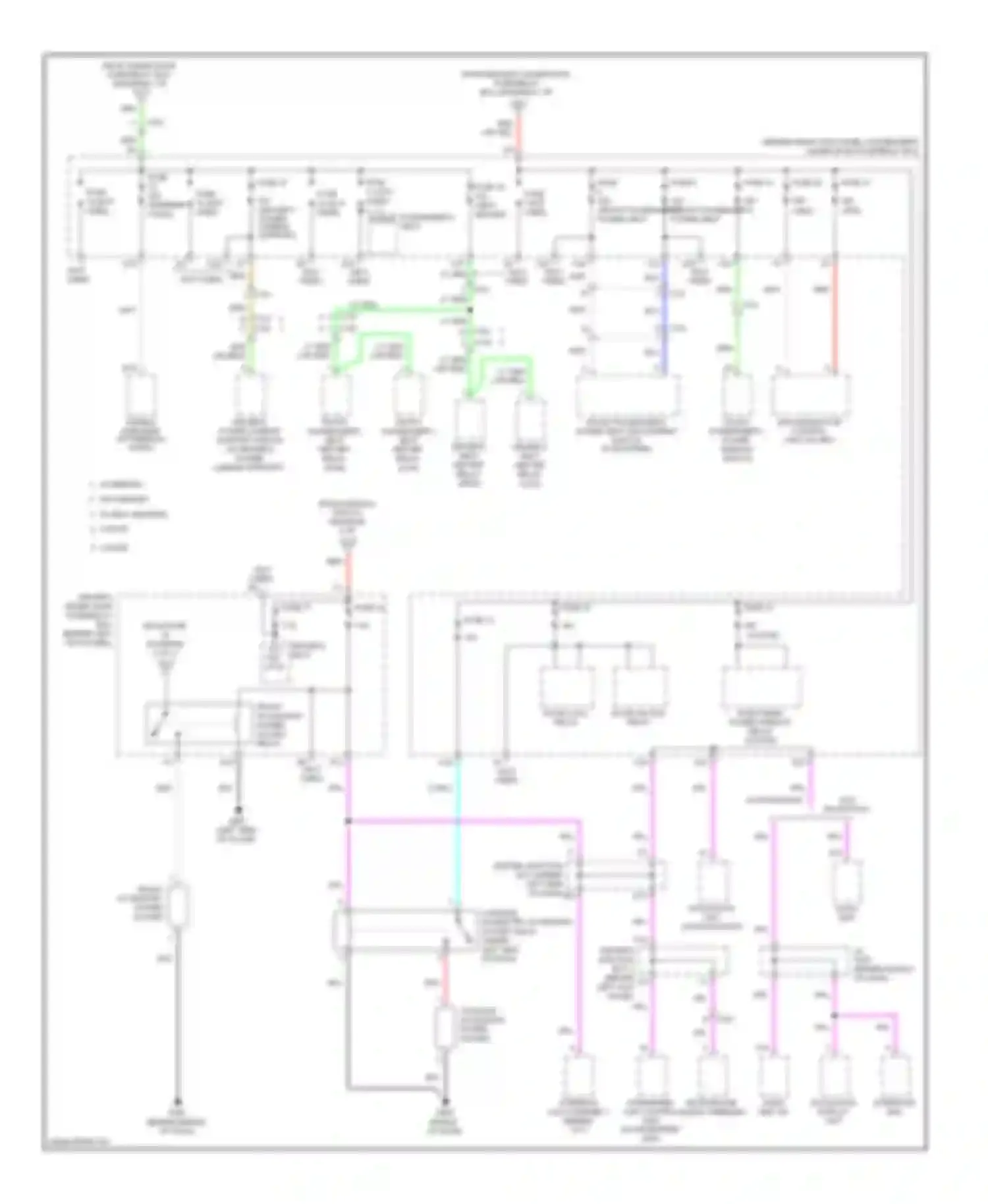 Accord Honda VIII facelift (2011-2013): Power distribution circuit (2 of 7)