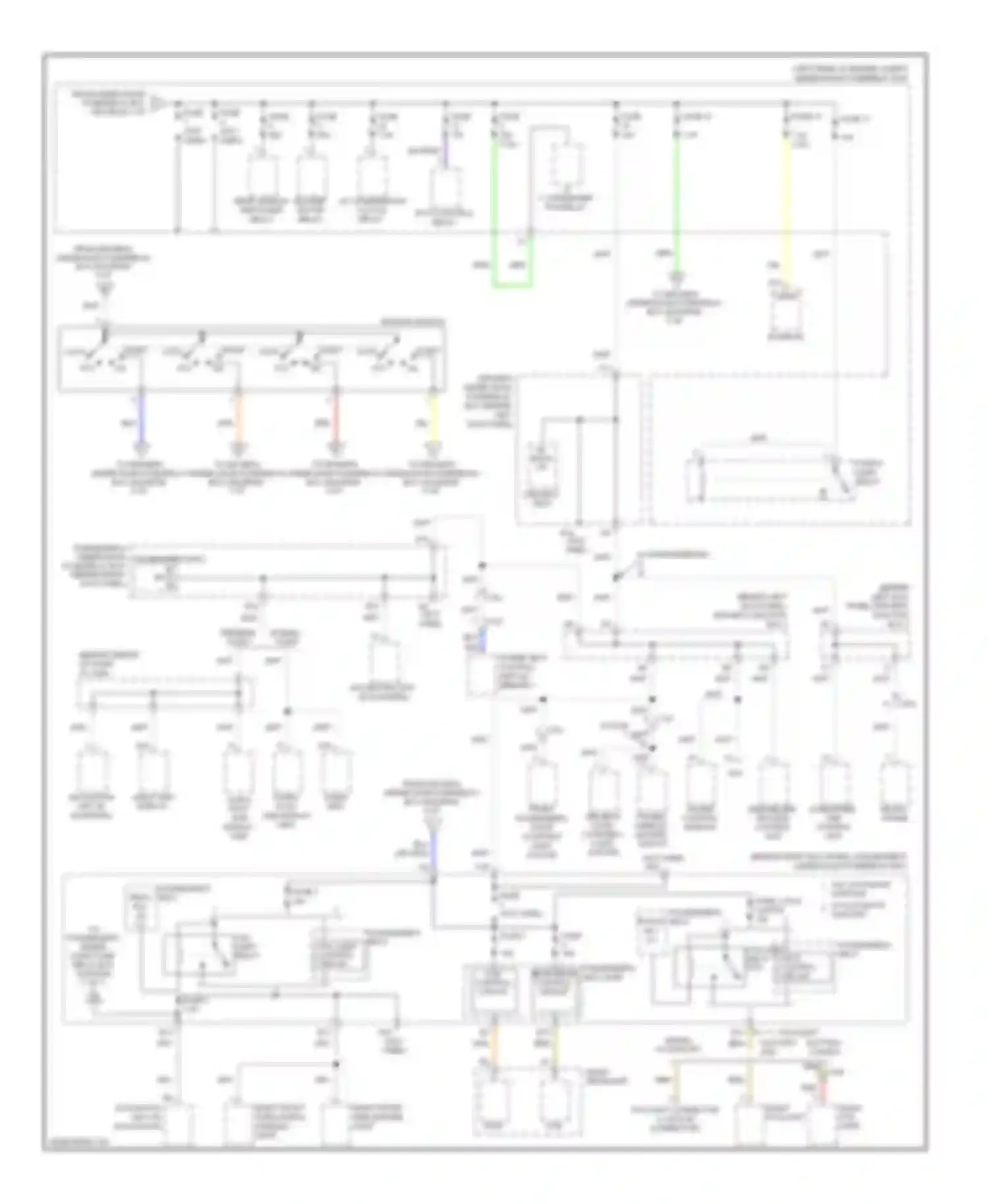 Accord Honda VIII facelift (2011-2013): Power distribution circuit (3 of 7)