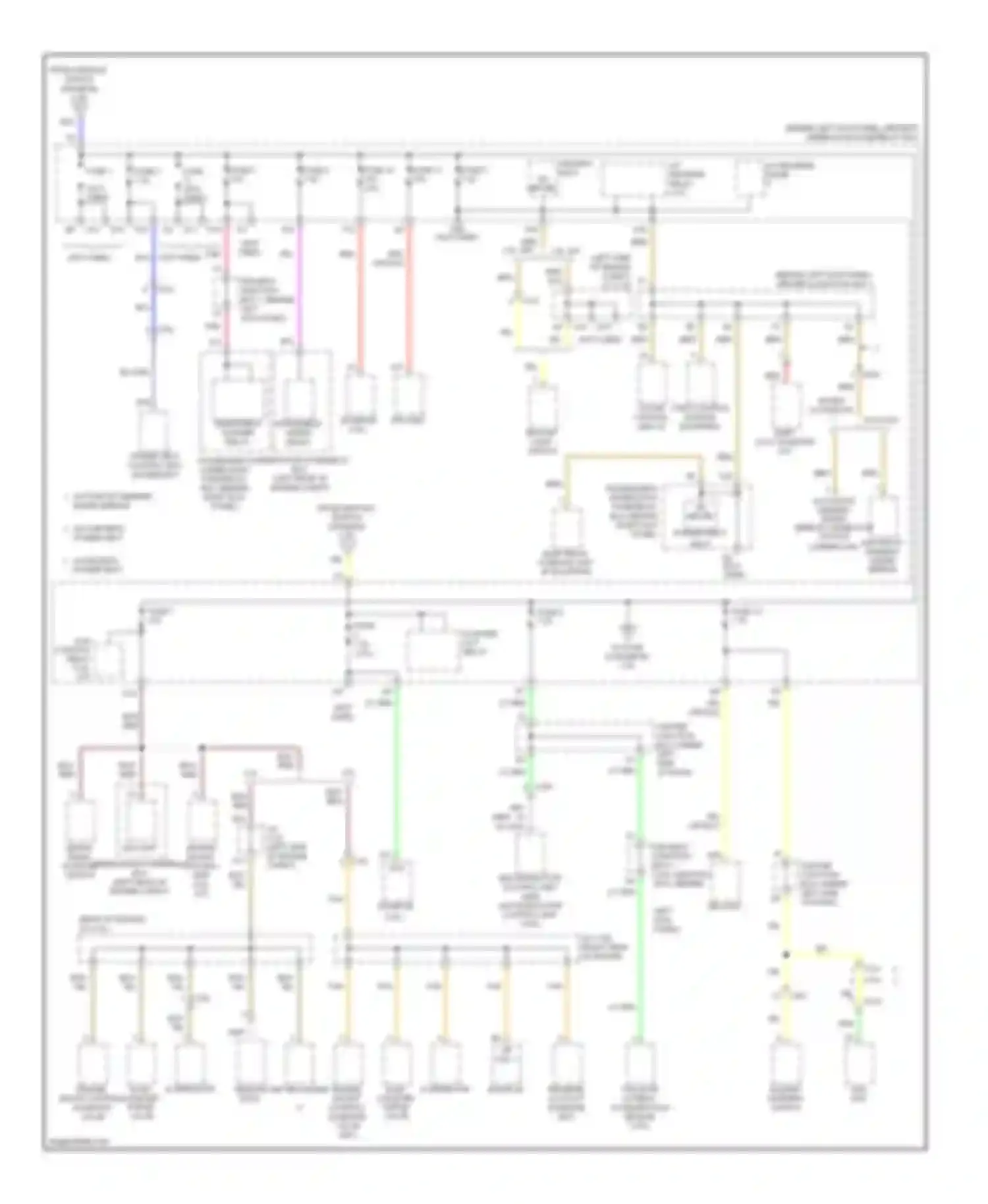 Accord Honda VIII facelift (2011-2013): Power distribution circuit (6 of 7)