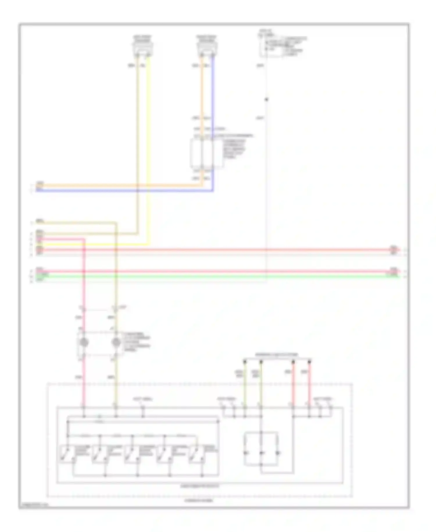 Accord Honda VIII facelift (2011-2013): Base radio circuit (2 of 3)